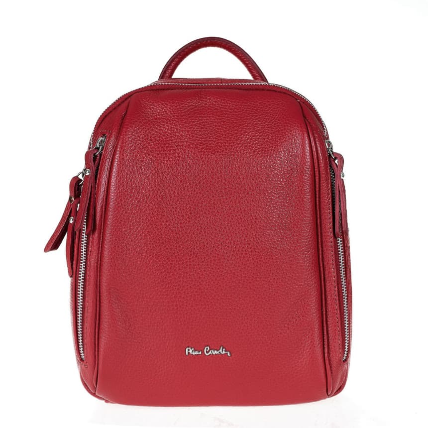 Pierre Cardin Kožený Batoh 1858 RUBINO Objem 8,3 L