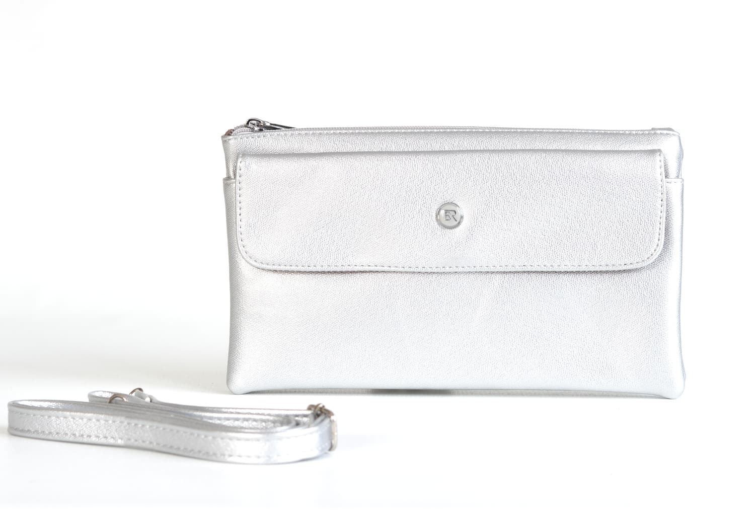 Bright Dámská crossbody kapsa 3v1 Stříbrná