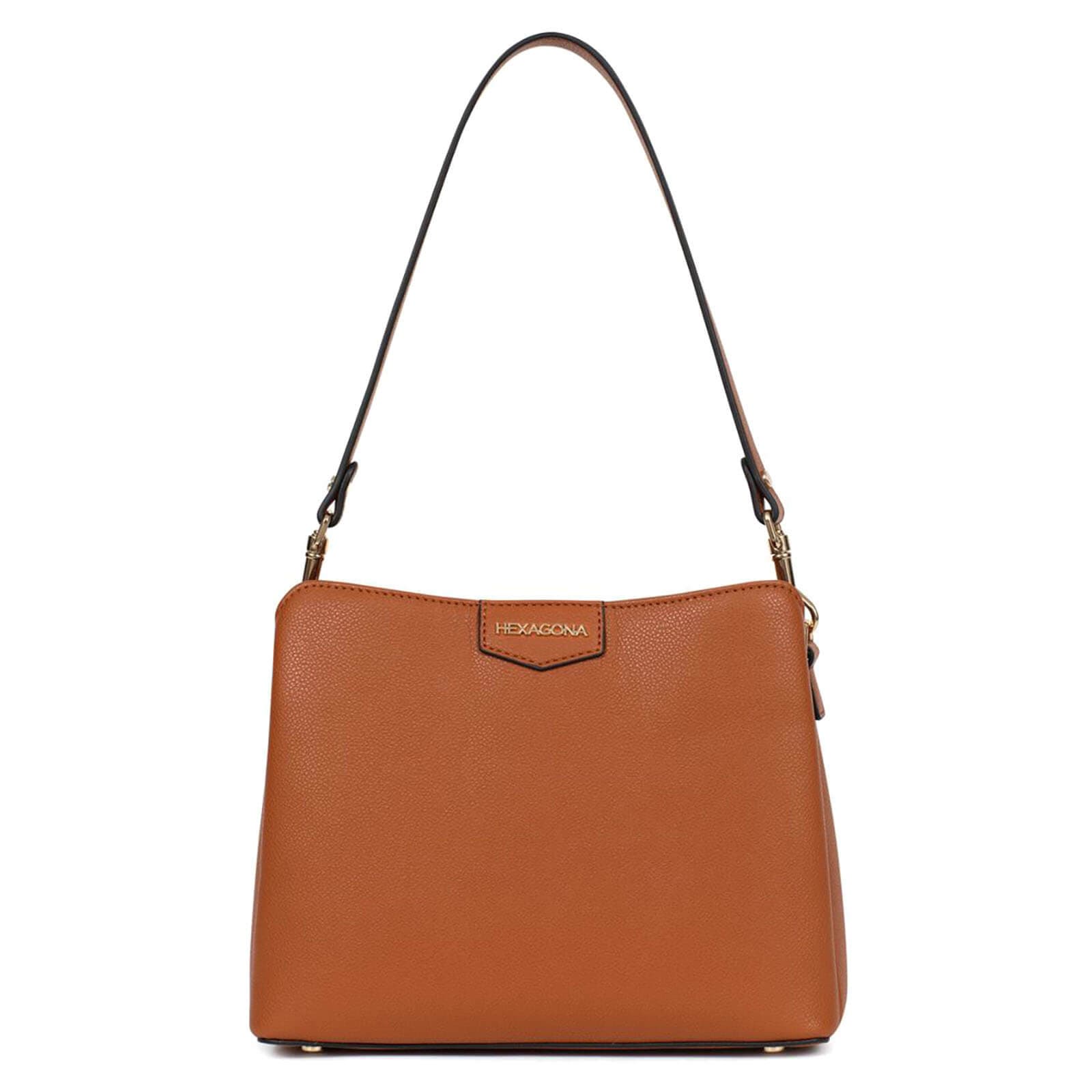 Crossbody kabelka Hexagona Sanna, hnědá