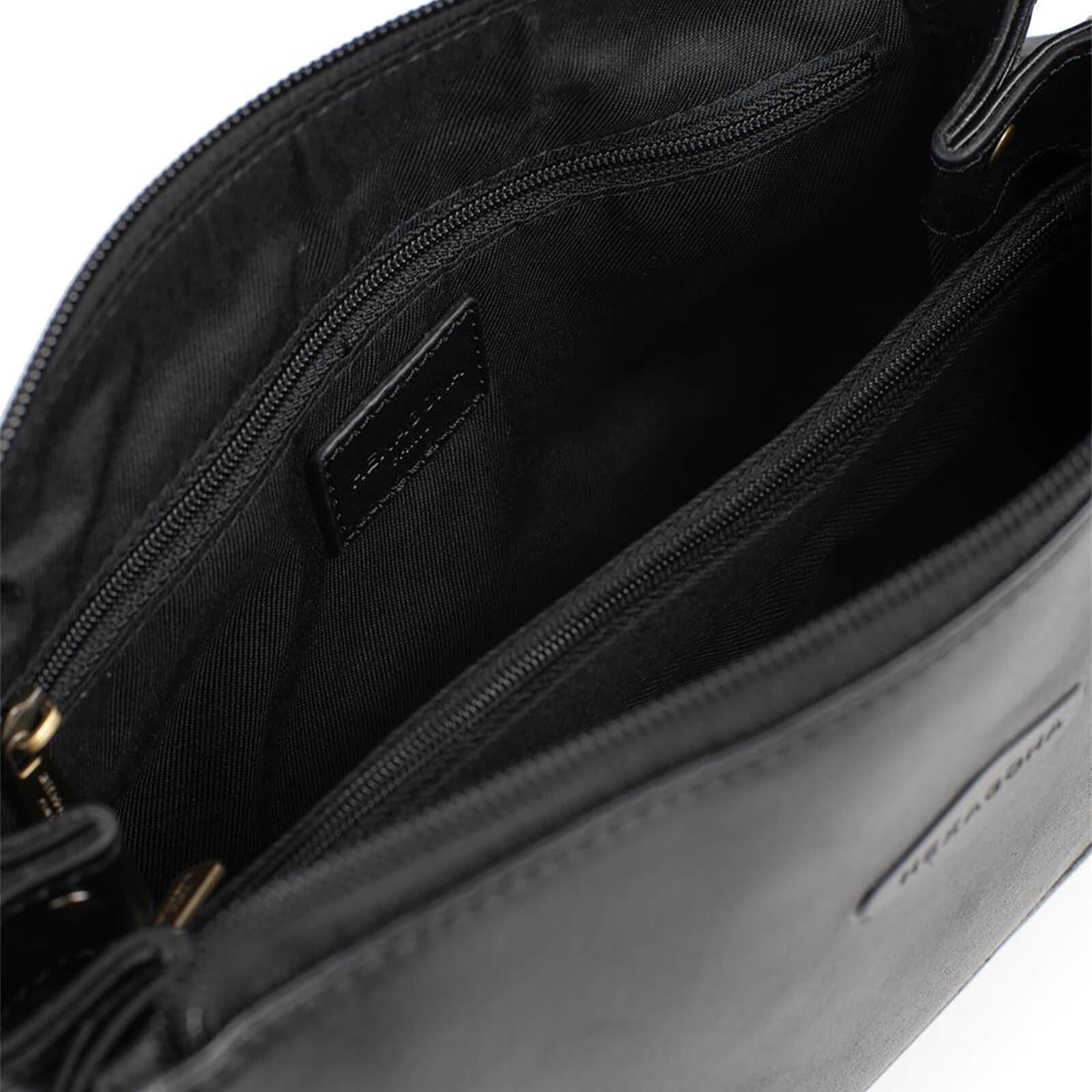 Kožená crossbody kabelka Hexagona Rodriga, černá 4