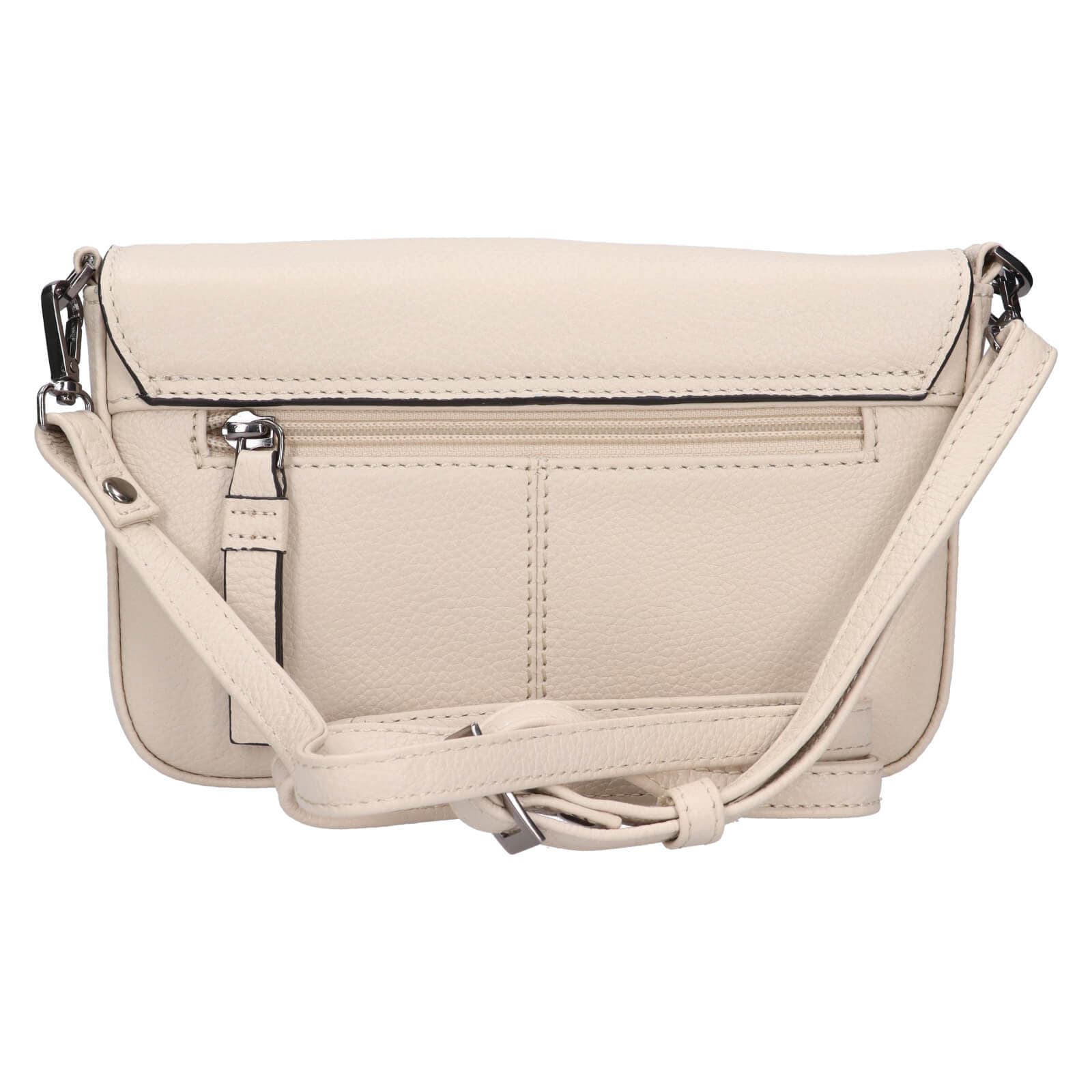 Kožená crossbody kabelka Lagen Rikke, krémová 3