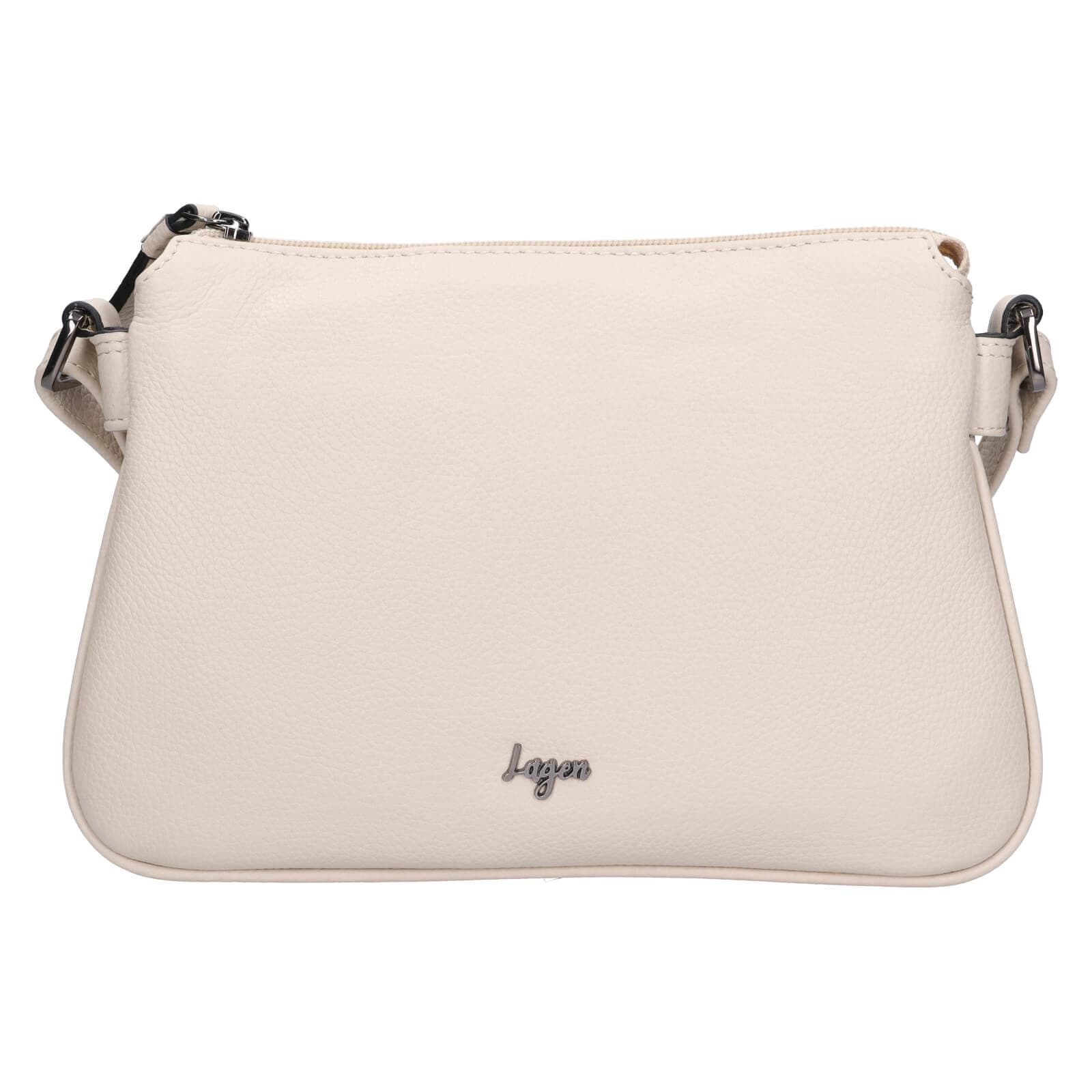 Crossbody kabelka Lagen Tonje, krémová