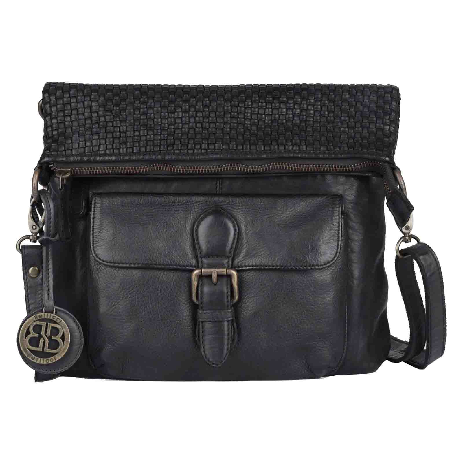 Kožená crossbody kabelka Bellicci Inge, černá