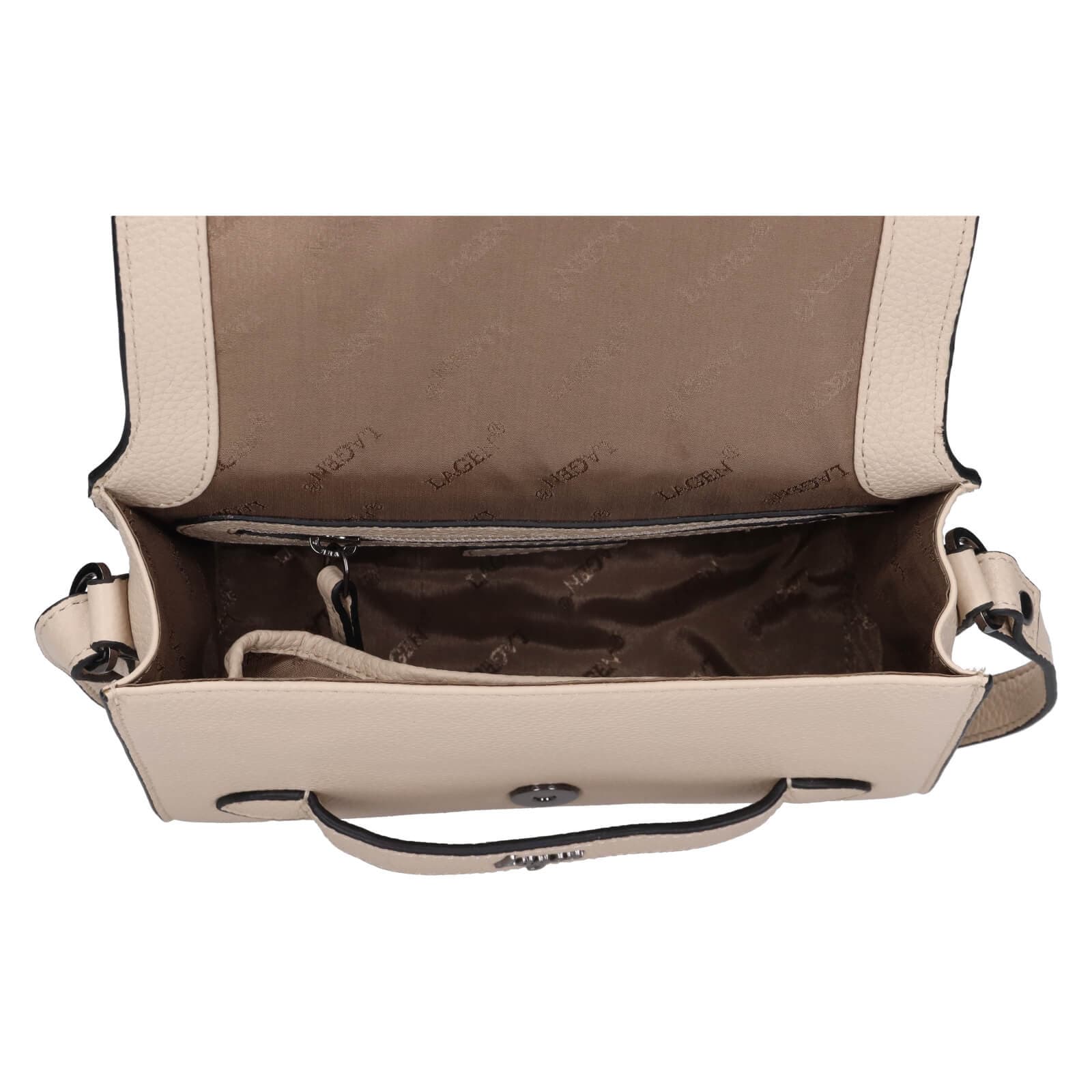 Crossbody kabelka Lagen Perta, krémová 6