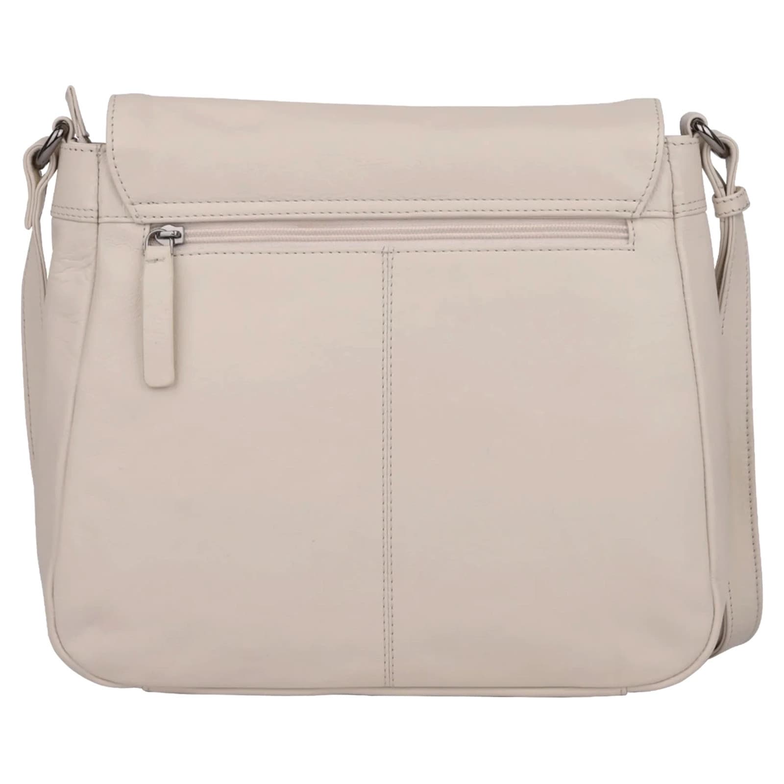 Kožená crossbody kabelka Bellicci Silva, krémová 3