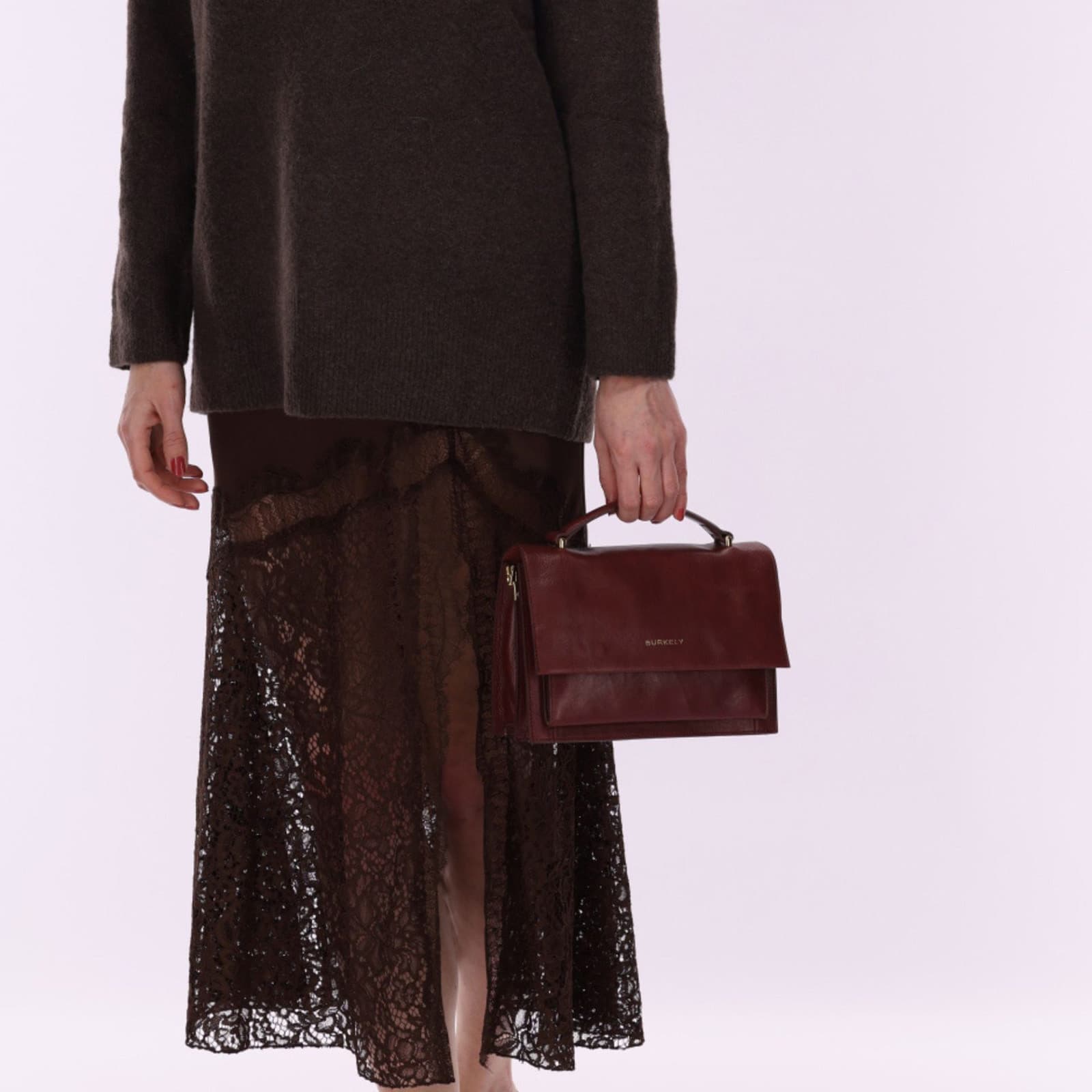 Crossbody kožená kabelka Burkely Florenci 5