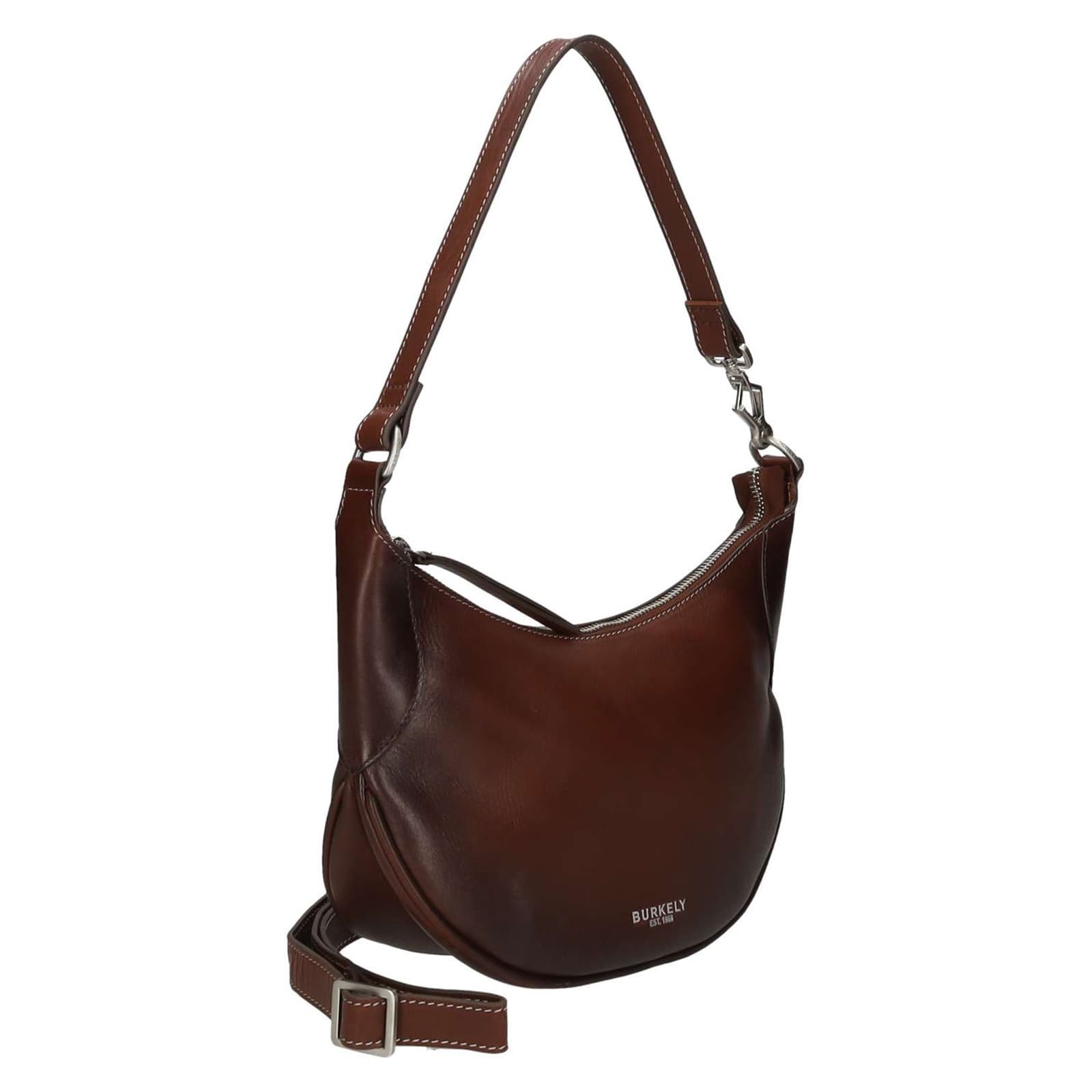 Crossbody kožená kabelka Burkely Estero, vínová 3