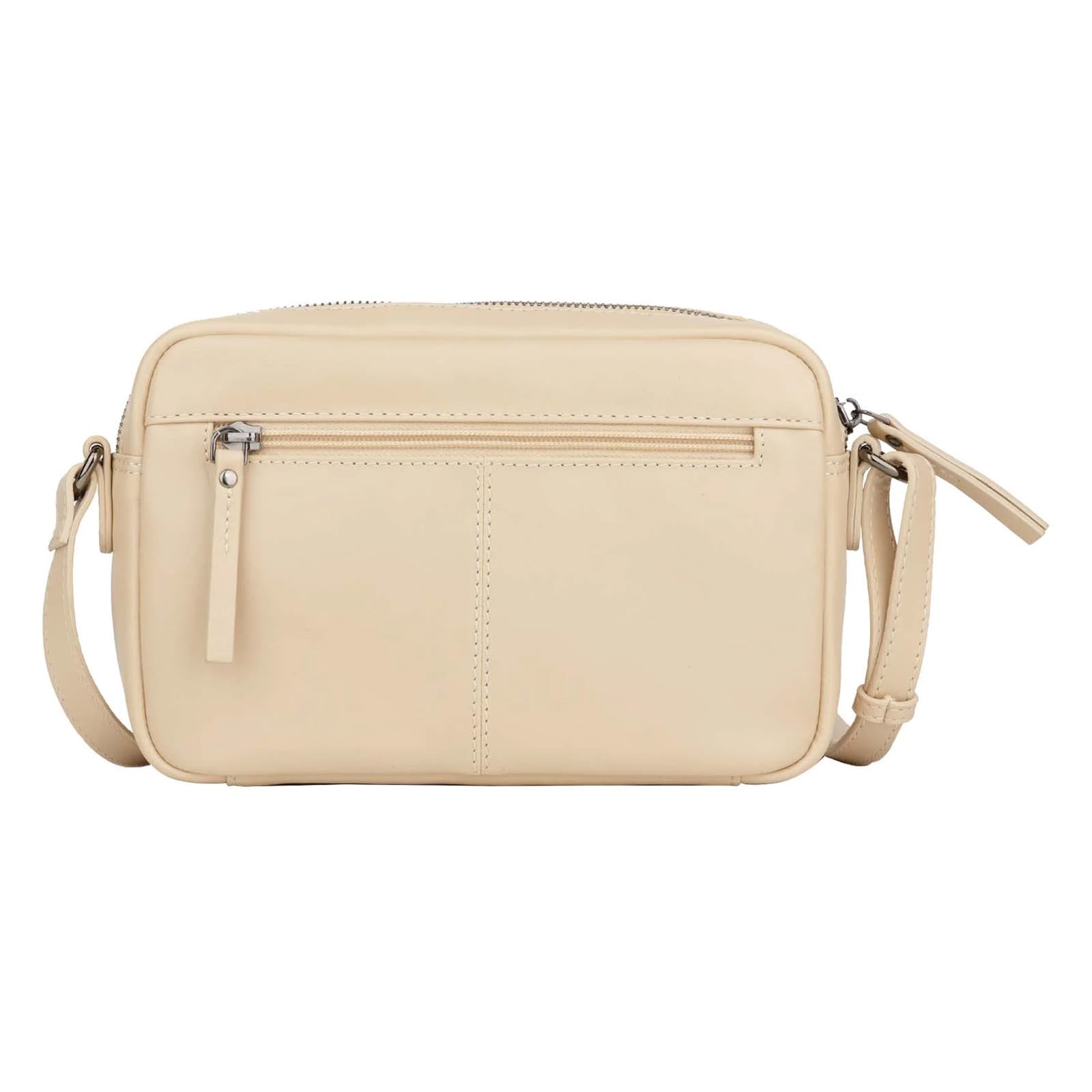 Kožená crossbody kabelka Bellicci Pia, krémová 3