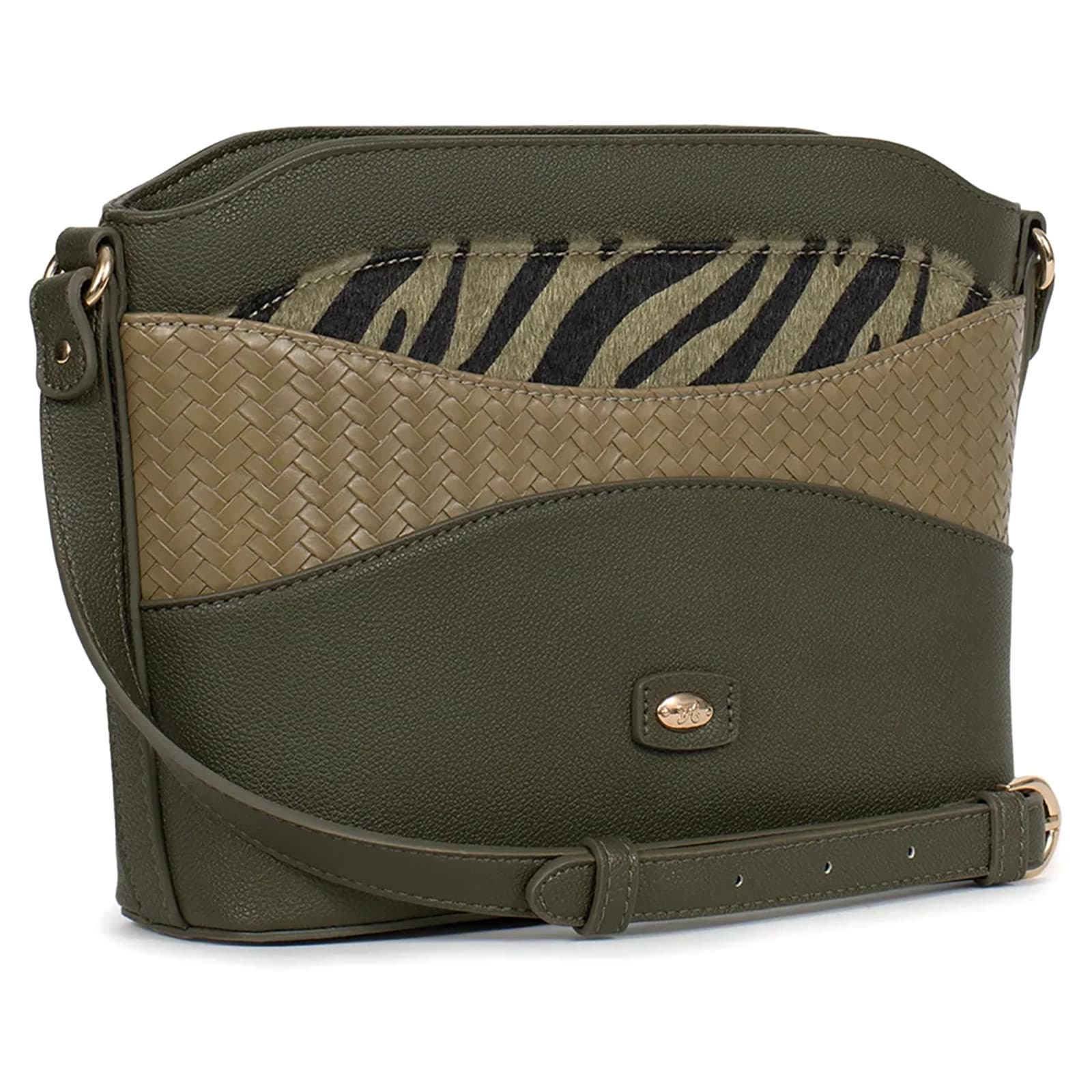 Crossbody kabelka Hexagona Zoé, zelená 2