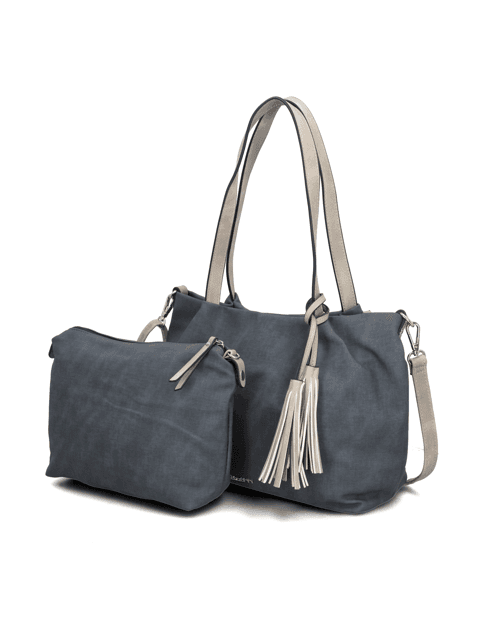 Kabelka Shopper Lazzarini, modrá
