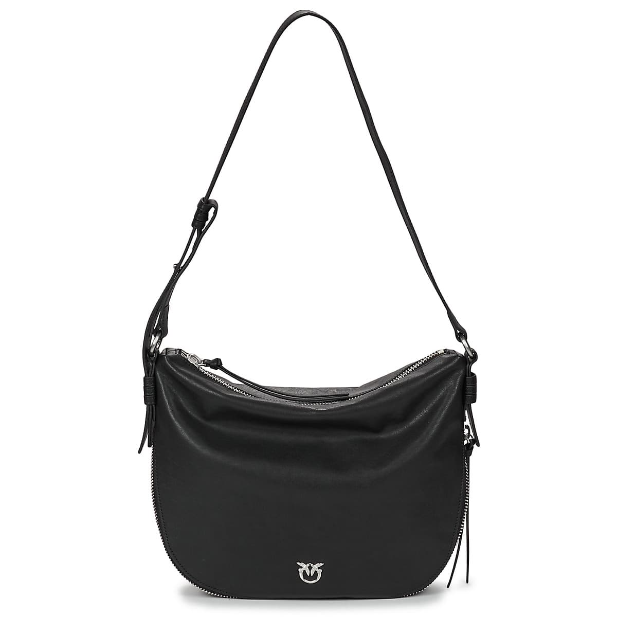 Kabelka přes rameno Pinko Hobo ZIP Around Classic Vitello Biker