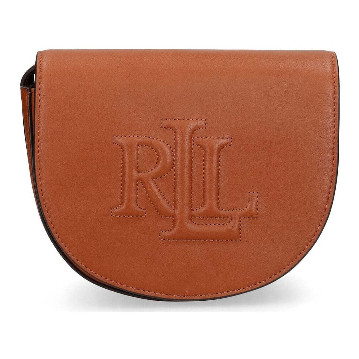 Kabelka přes rameno Lauren Ralph Lauren, hnědá