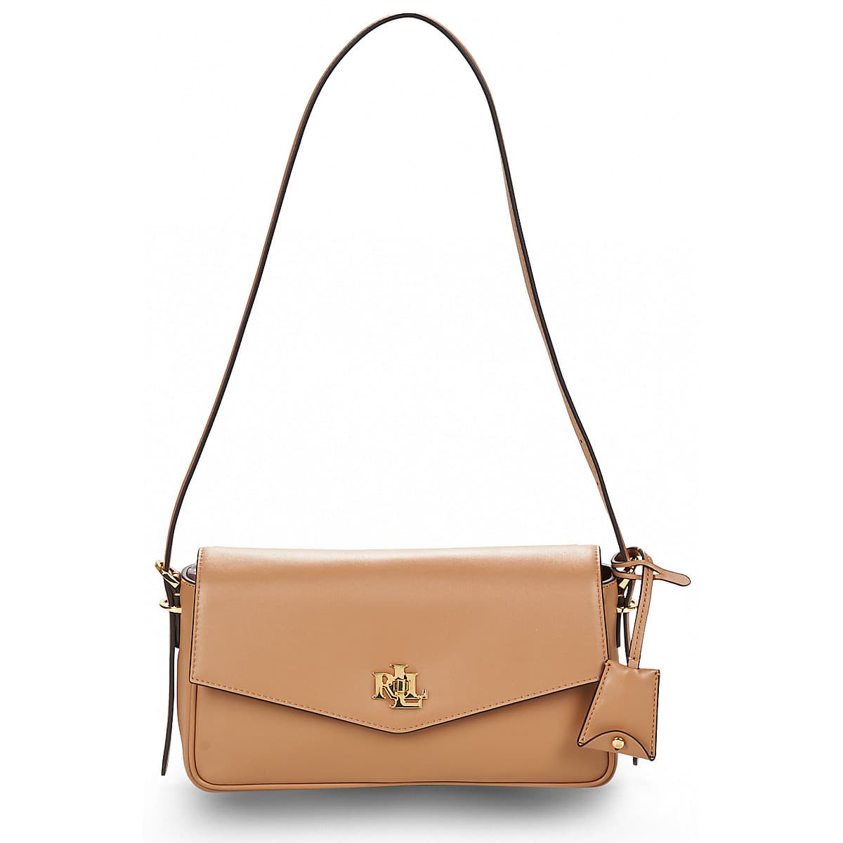Kabelka přes rameno Lauren Ralph Lauren Farrah Soft Shoulder BAG Medium, hnědá