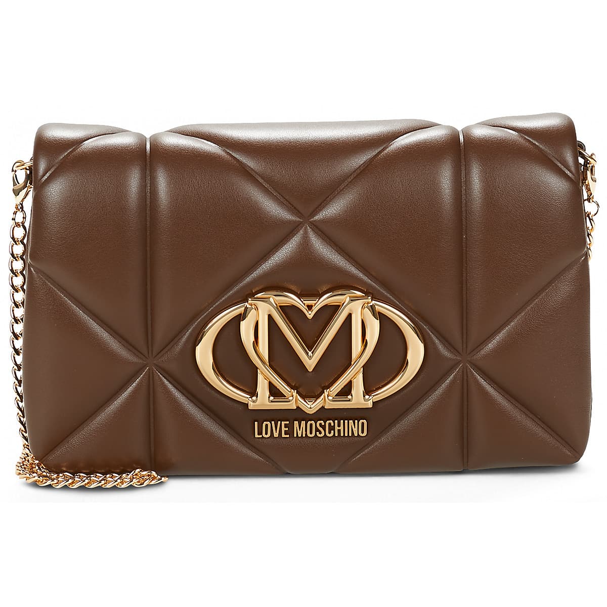 Kabelka přes rameno Love Moschino Smart Daily BAG, hnědá