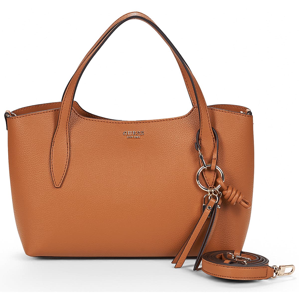 Kabelka Guess Melody 2 IN 1 Satchel, hnědá