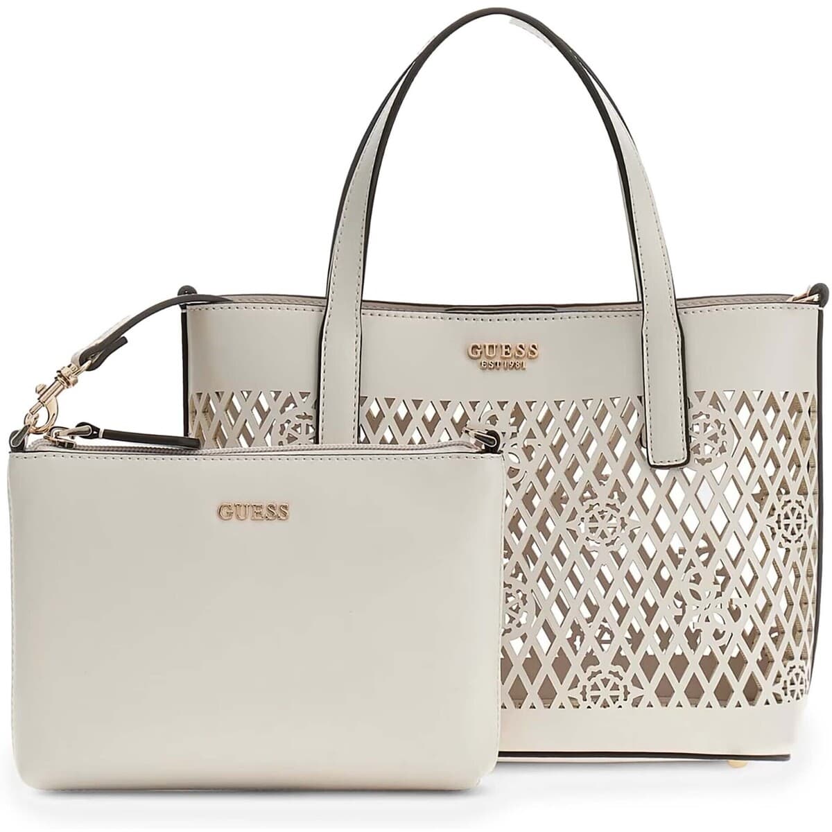 Kabelka Guess Letty 2 In 1 Mini Tote, bílá