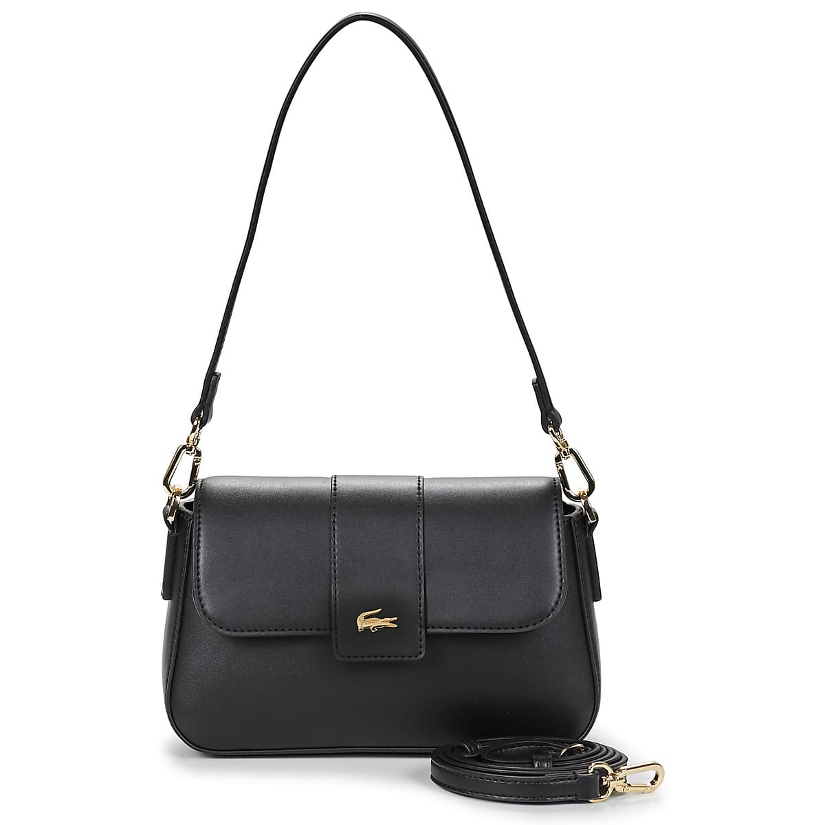 Kabelka přes rameno Lacoste Petit sac bandoulière à rabat Lacoste Casual, černá