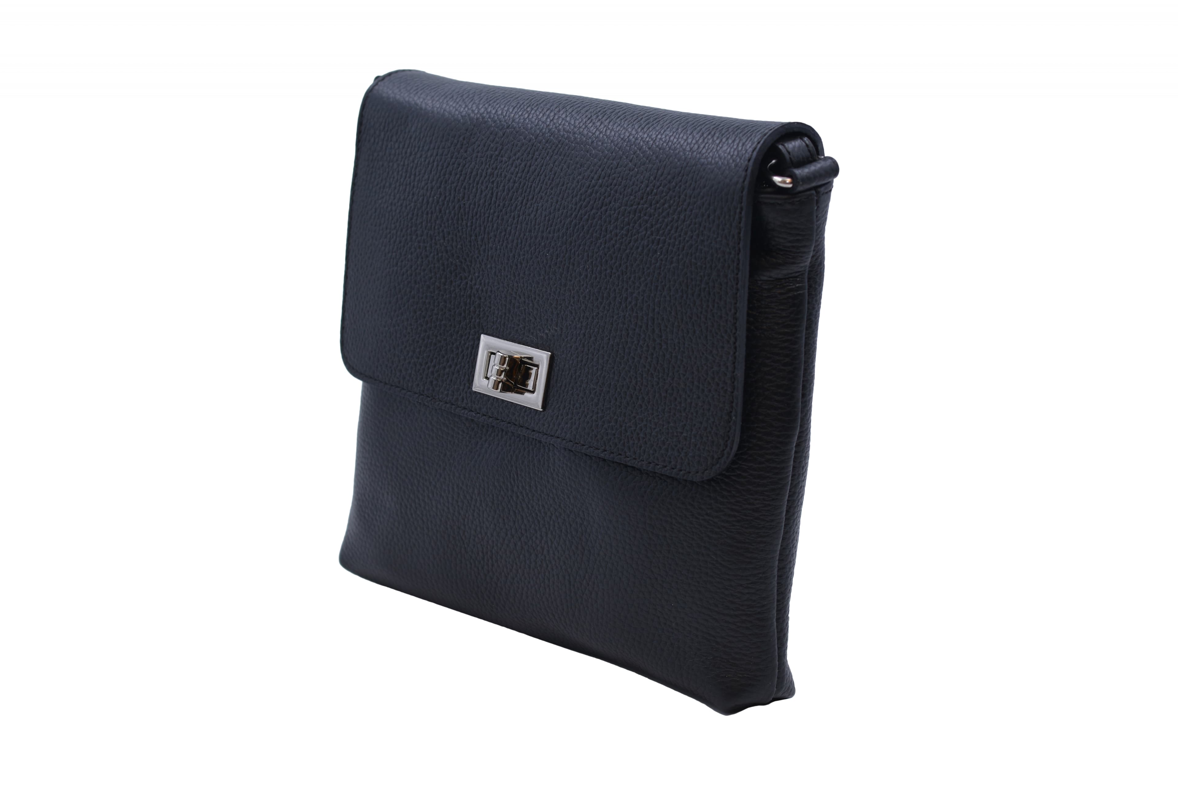 Kožená crossbody kapsa Černá