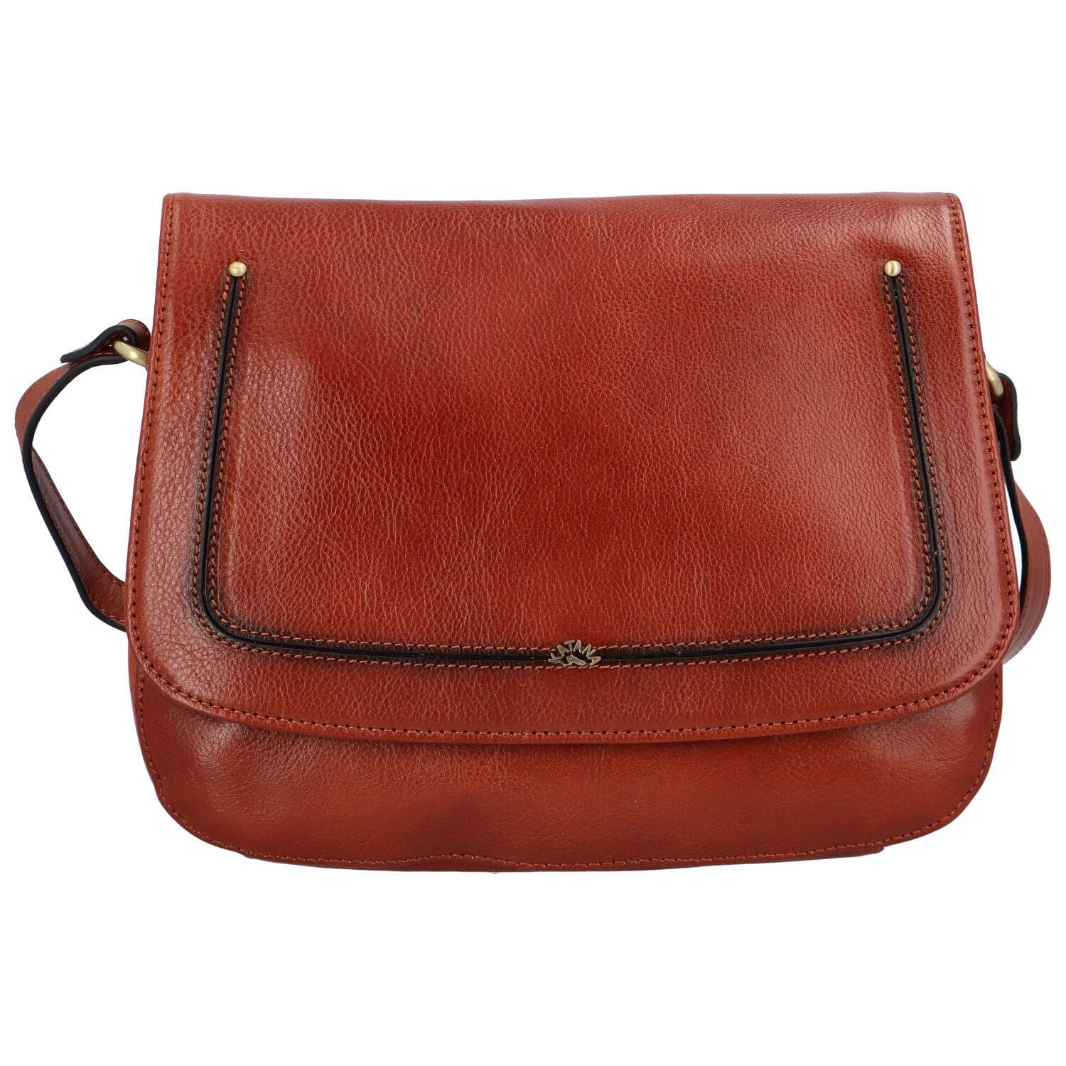 Kožená crossbody kabelka Katana Versa, hnědá