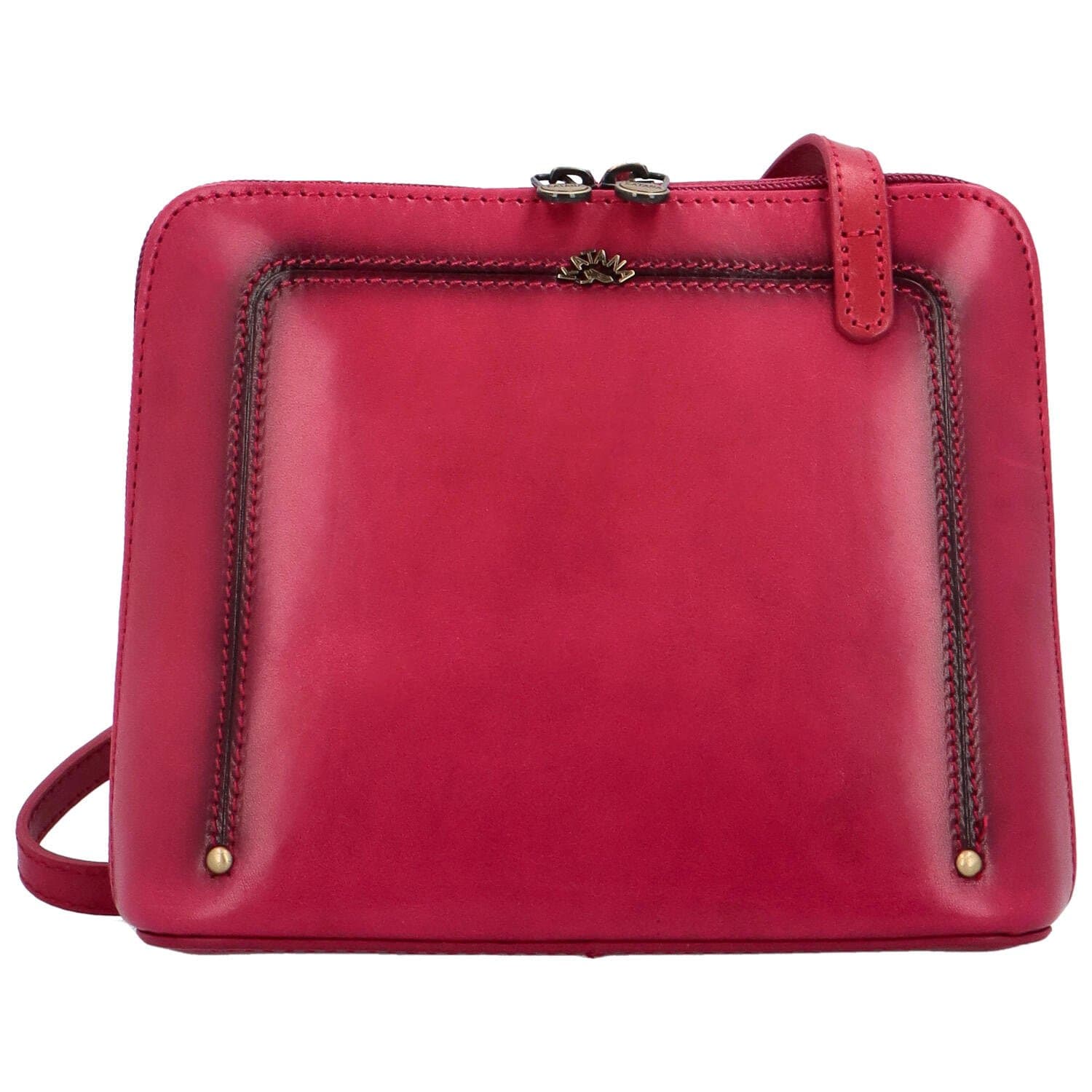 Kožená crossbody kabelka Katana Elenka, růžová