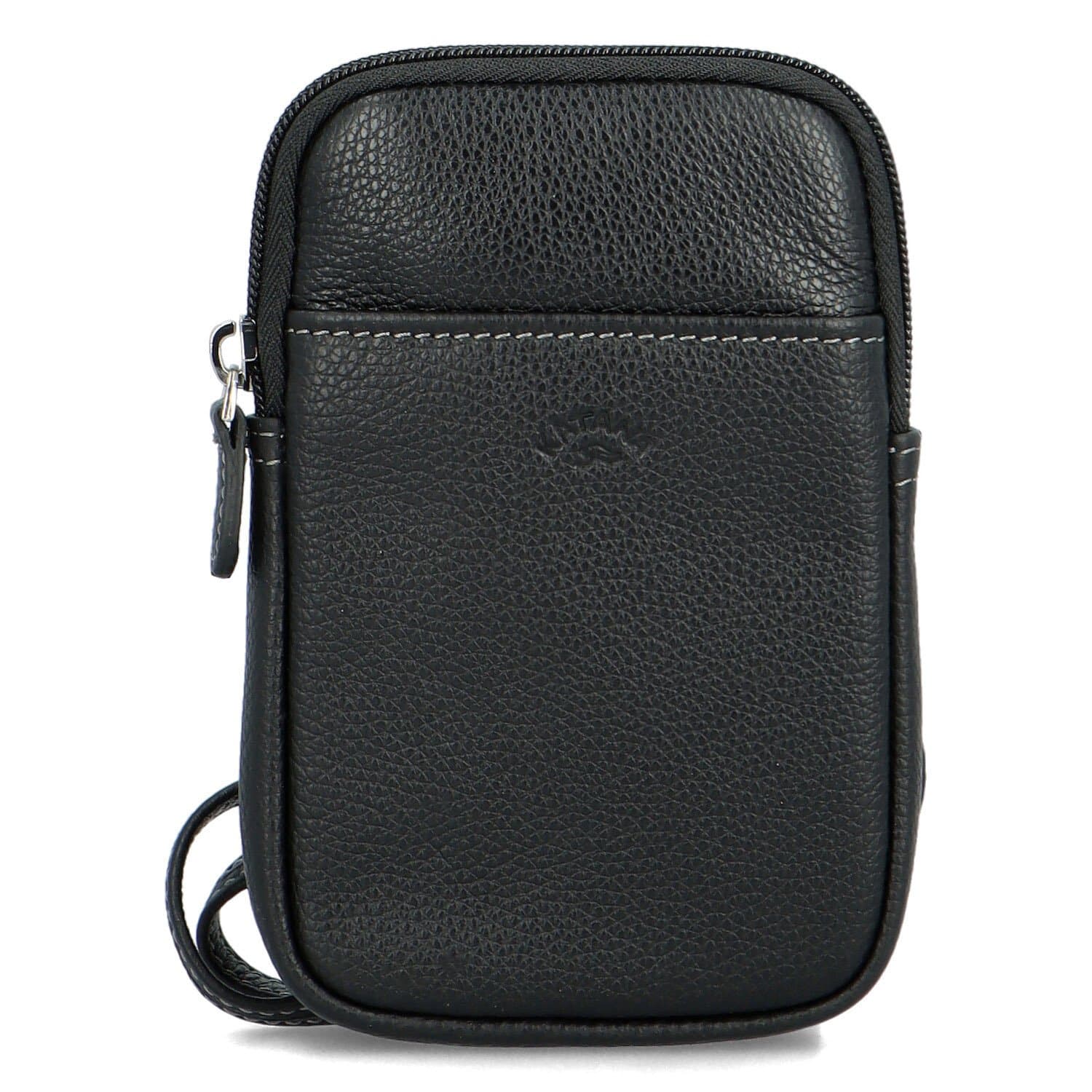 Kožená crossbody kapsa Katana Soffix, černá