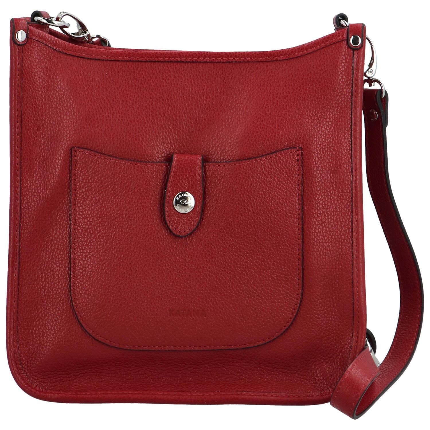 Kožená crossbody Katana Kristi, červená