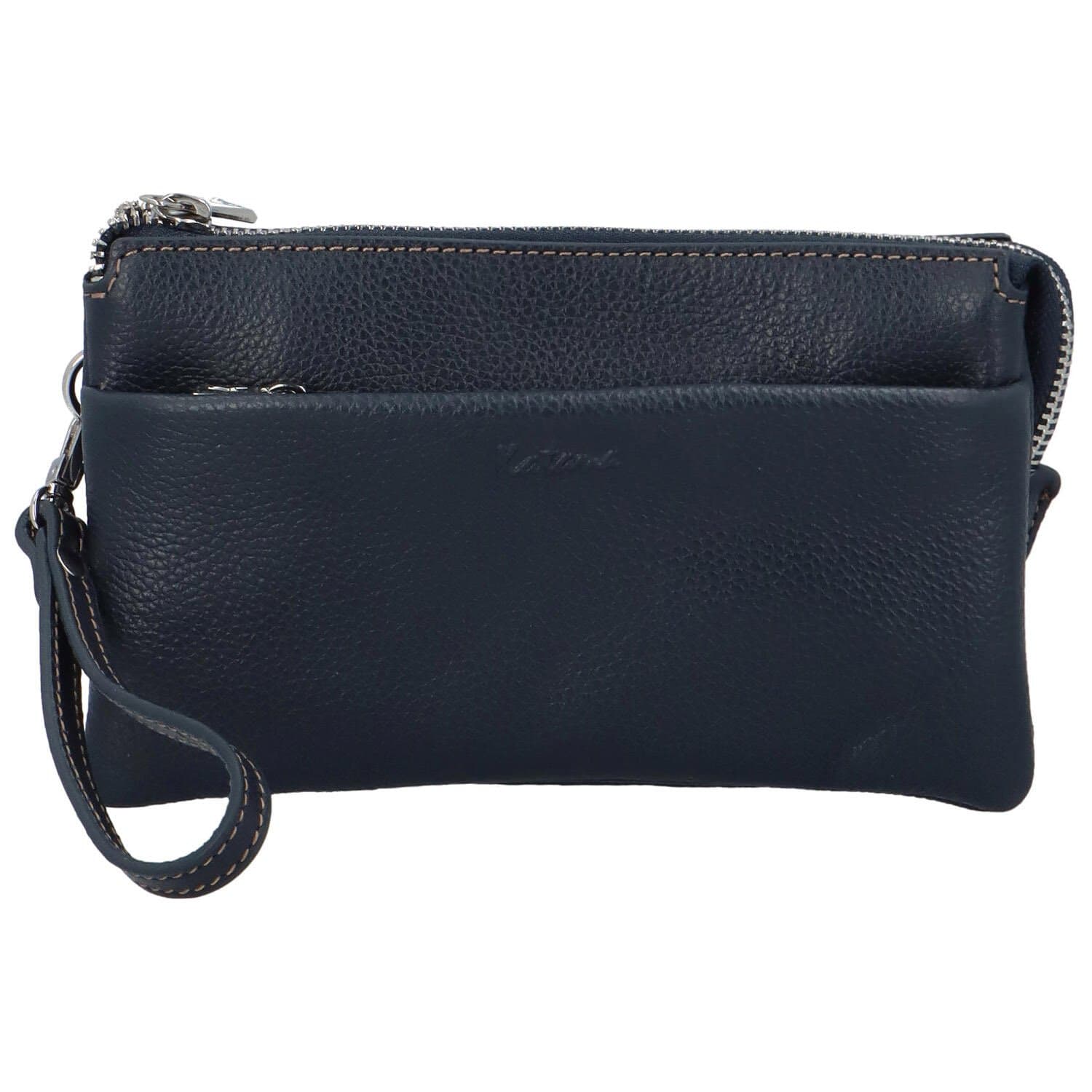 Kožená crossbody kabelka Katana Isola, modrá