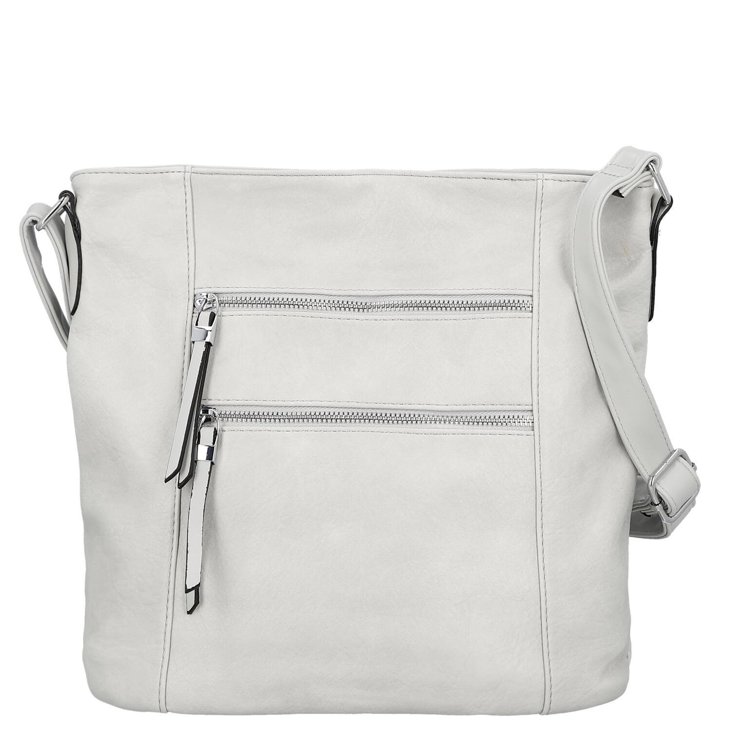 Crossbody kabelka Firenze Kenza, šedá