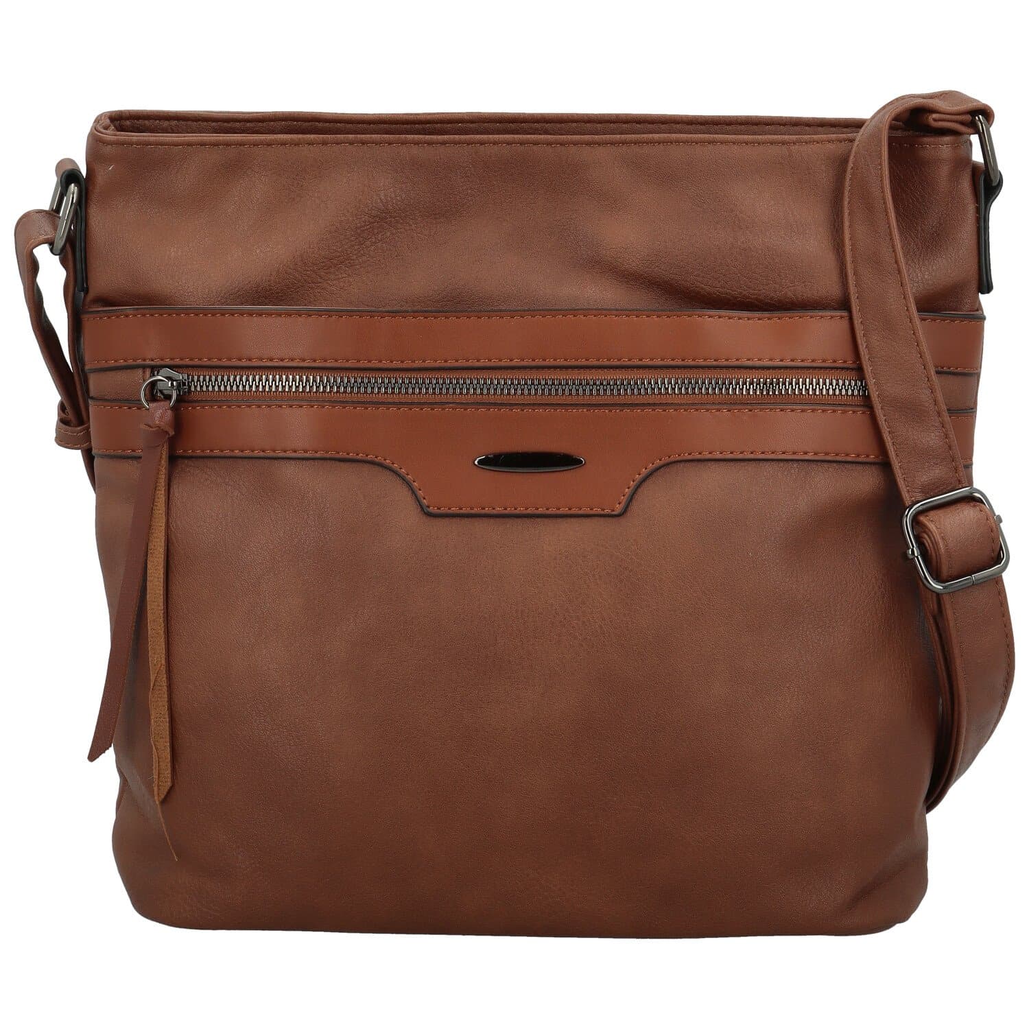 Crossbody kabelka Firenze Shira, hnědá