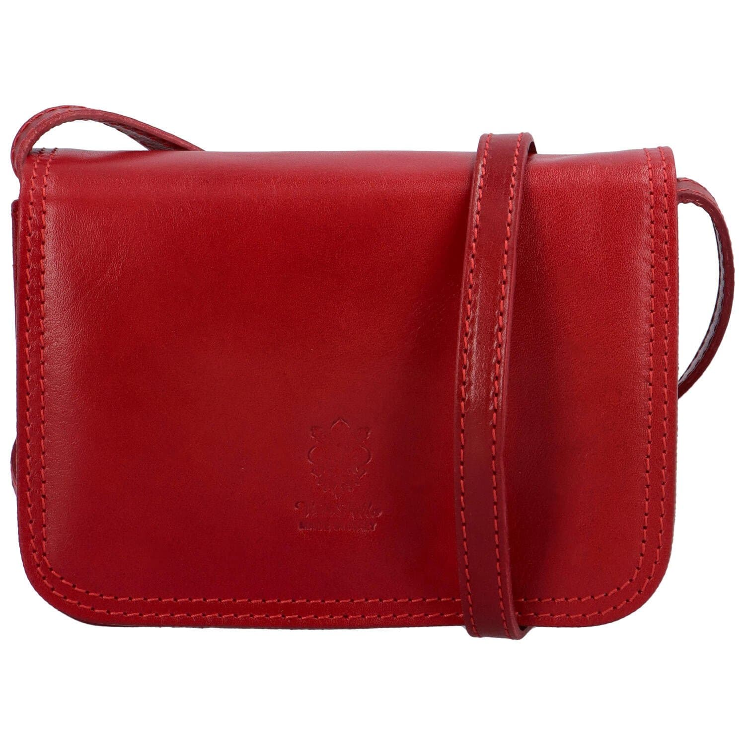 Kožená crossbody Delami Vera Pelle Asppena, červená