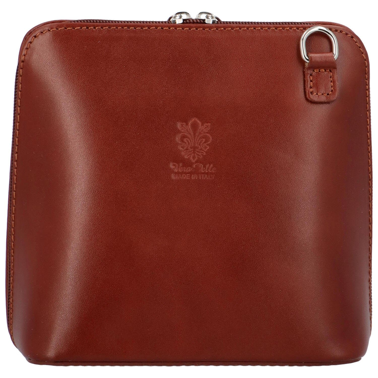 Kožená crossbody kabelka ItalY Hannah New, hnědá