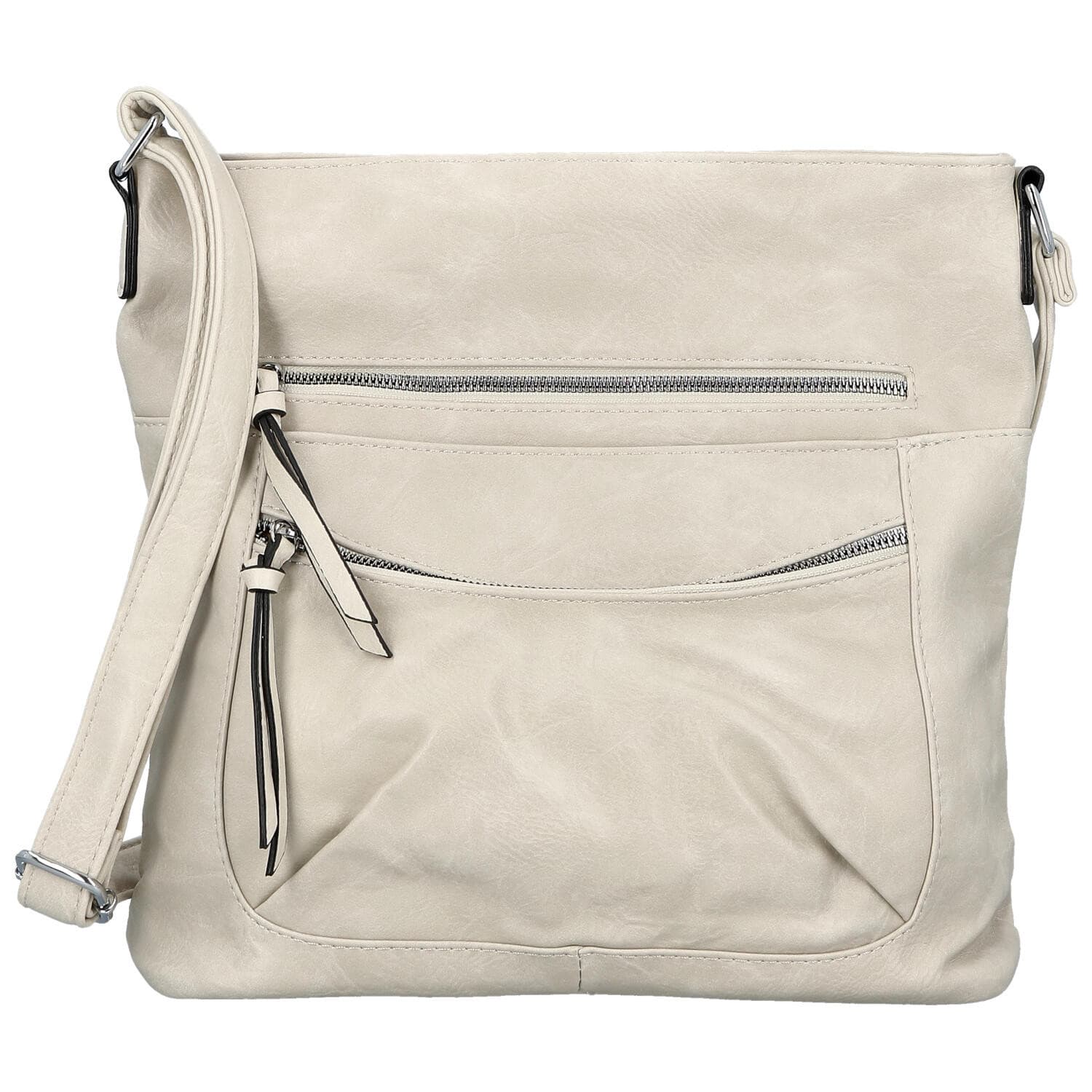 Crossbody kabelka Firenze Ganna, krémová