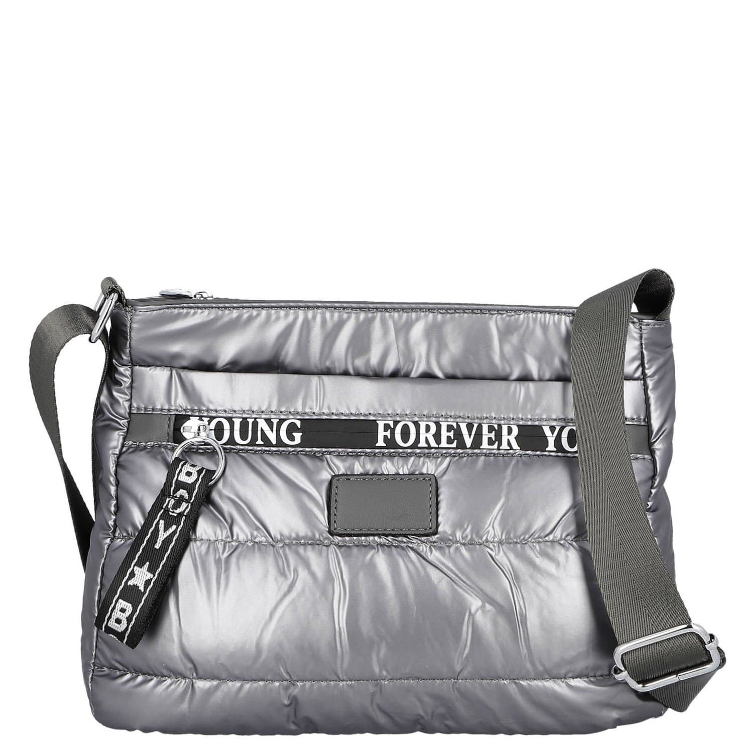 Crossbody kabelka Firenze Kornelie, stříbrná