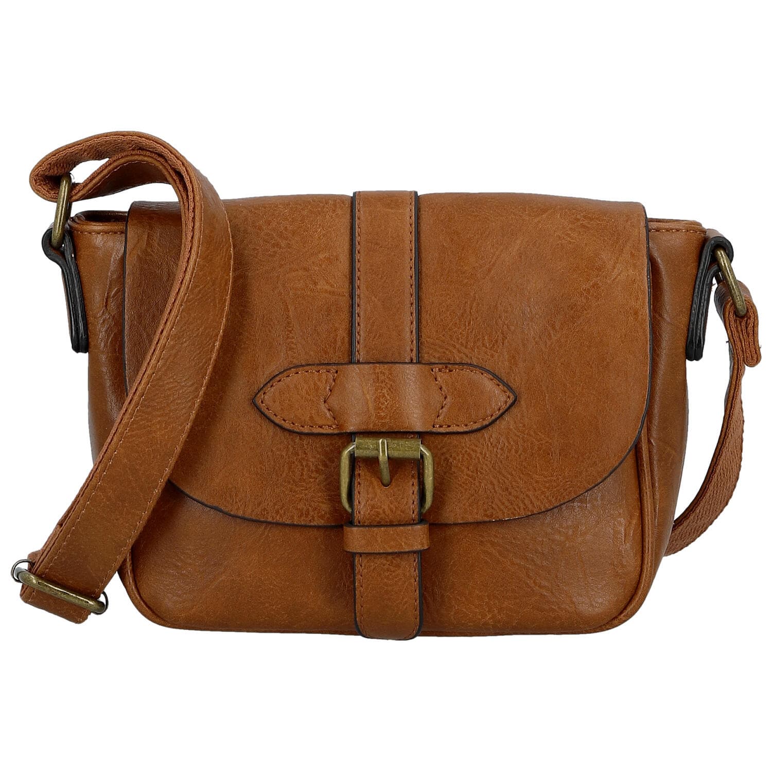 Crossbody kabelka Paolo bags Caprica, hnědá