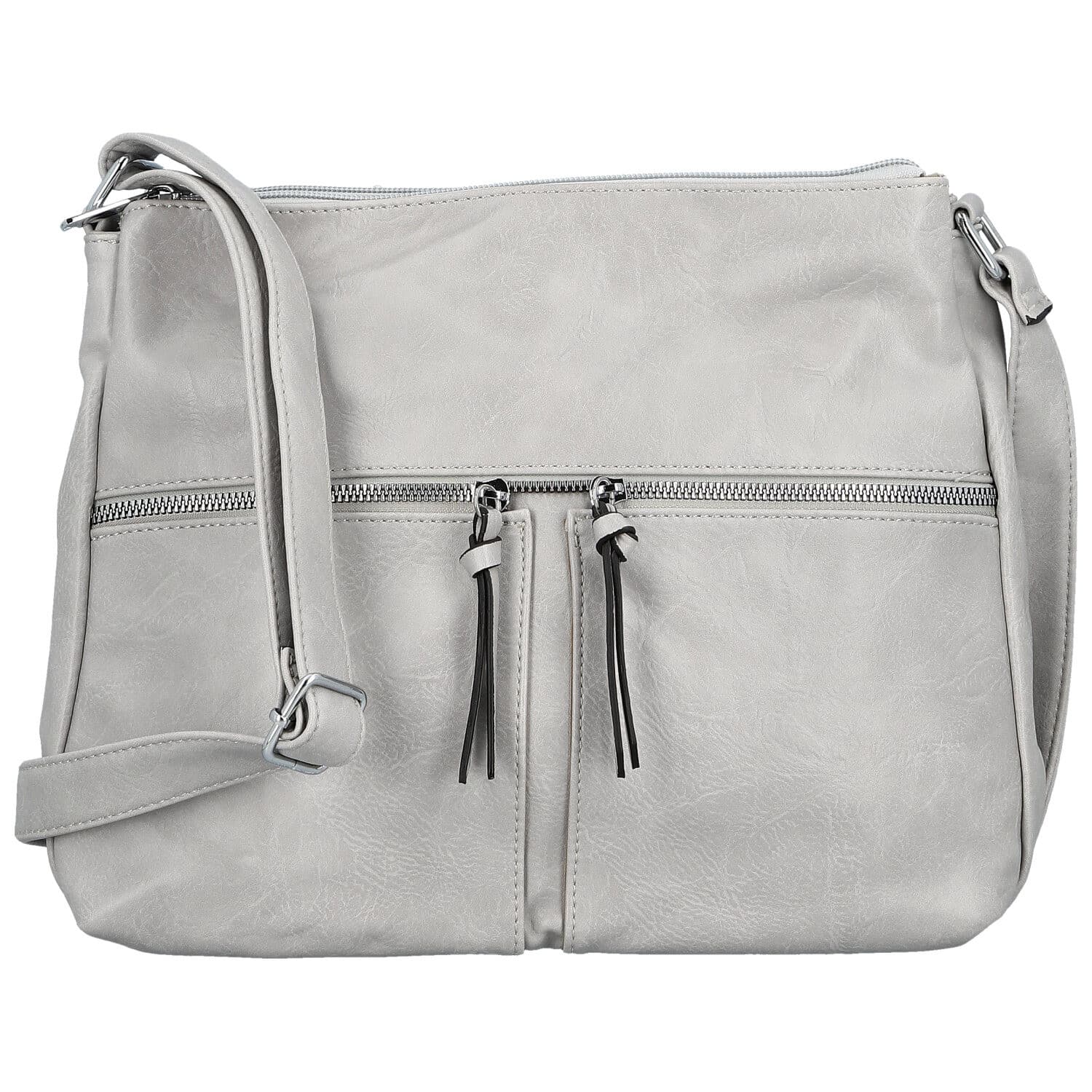 Crossbody kabelka Firenze Bessy, šedá