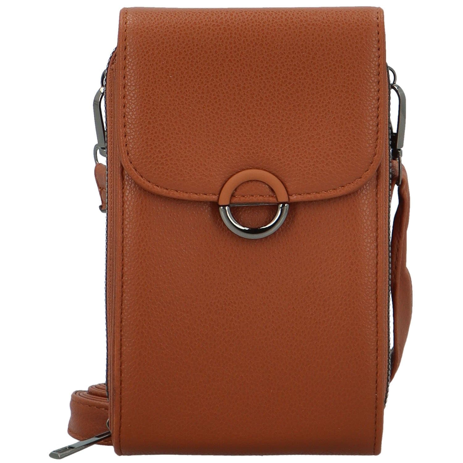 Crossbody kabelka Firenze Aristea, hnědá