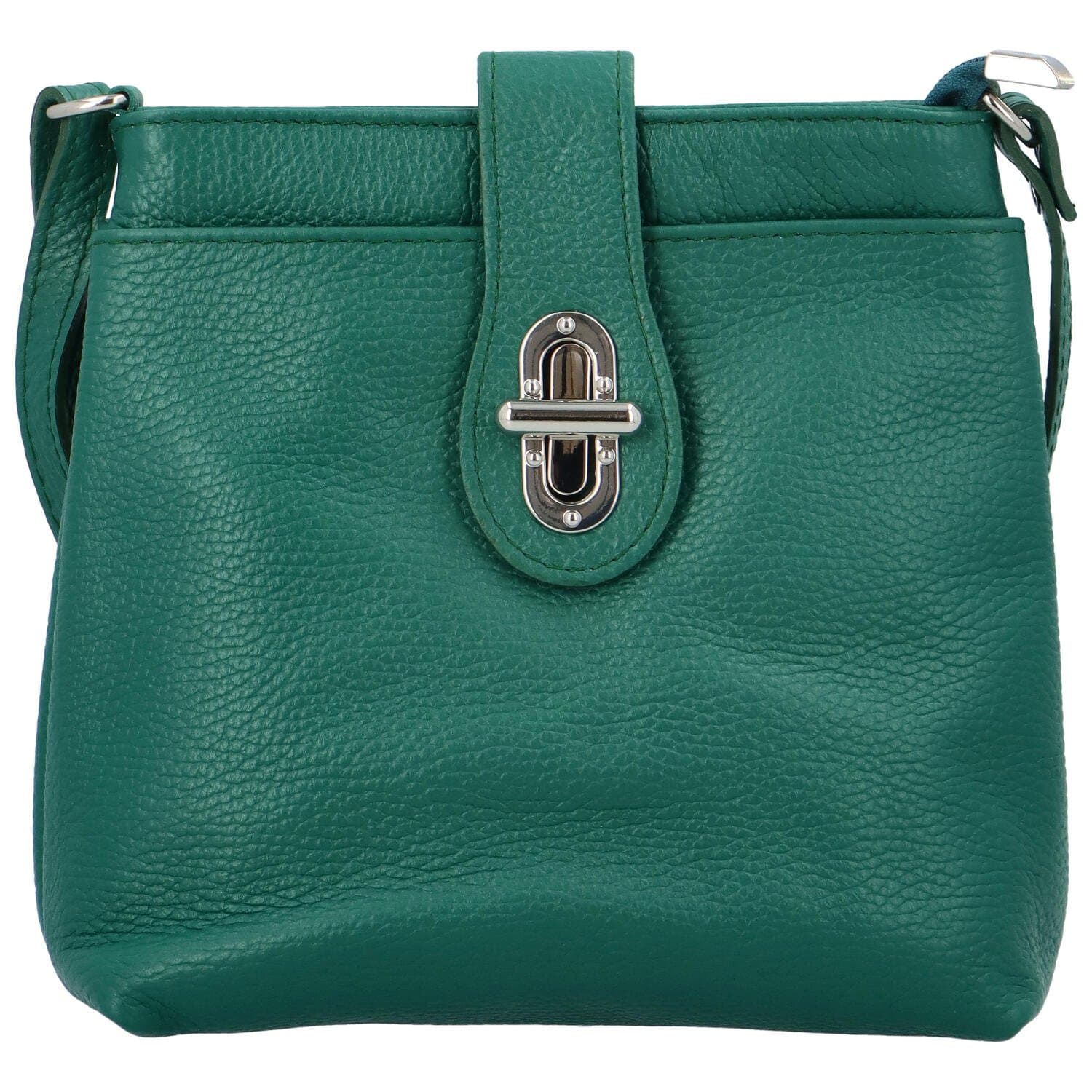 Kožená crossbody kabelka ItalY Laira, tyrkysová