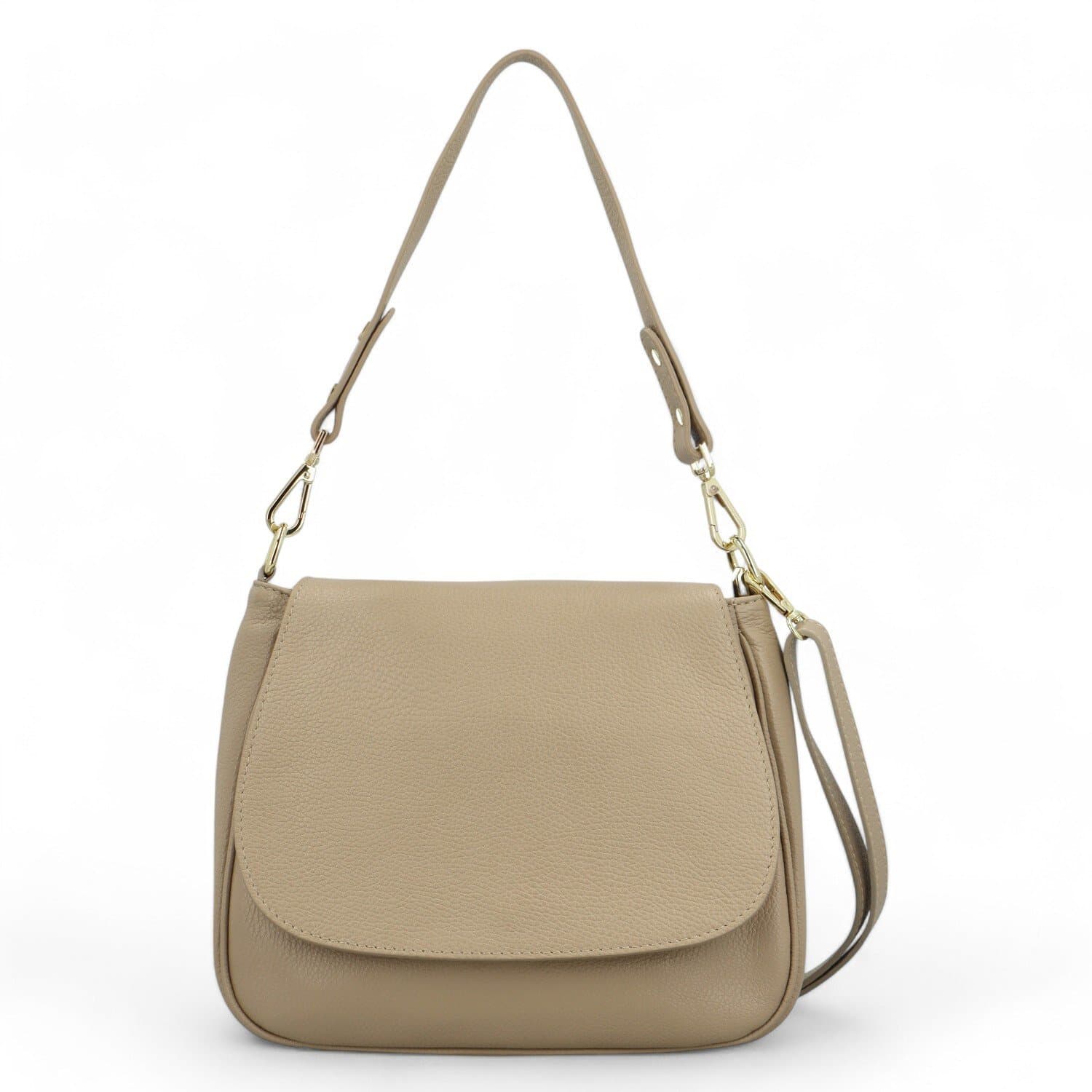 Kožená crossbody Delami Yvette, béžová