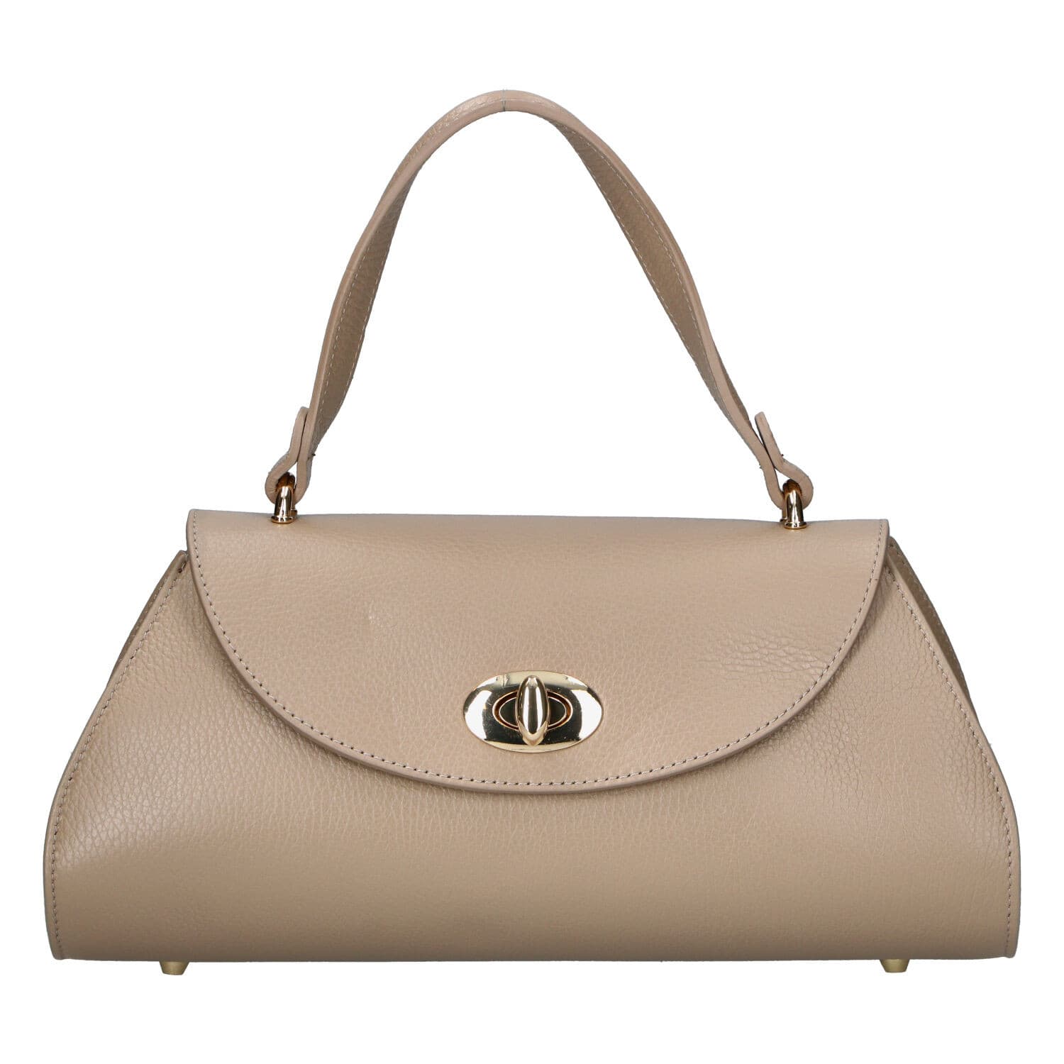 Kožená crossbody kabelka Delami Vera Pelle Koleta, béžová