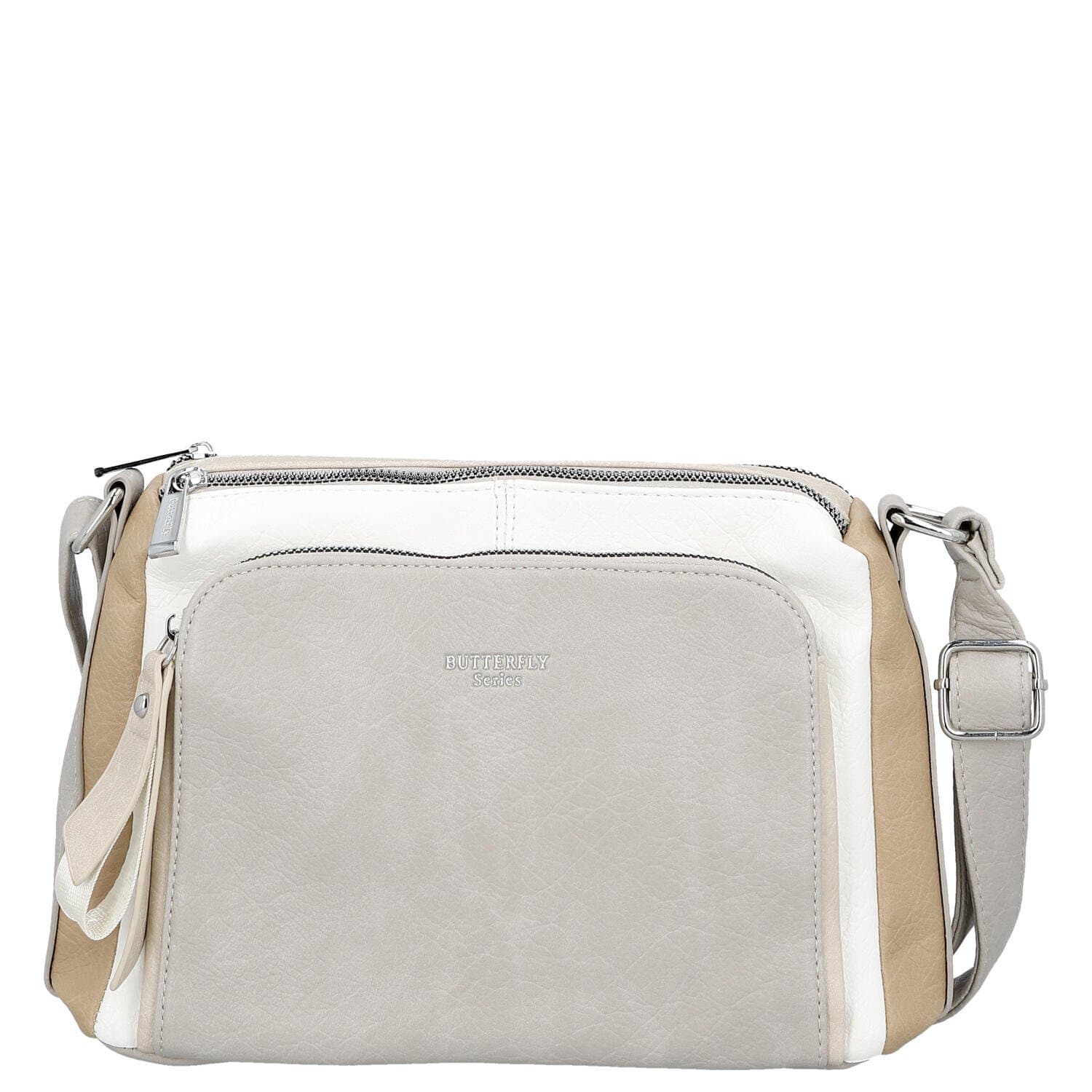 Crossbody kabelka Firenze Joelle, šedá