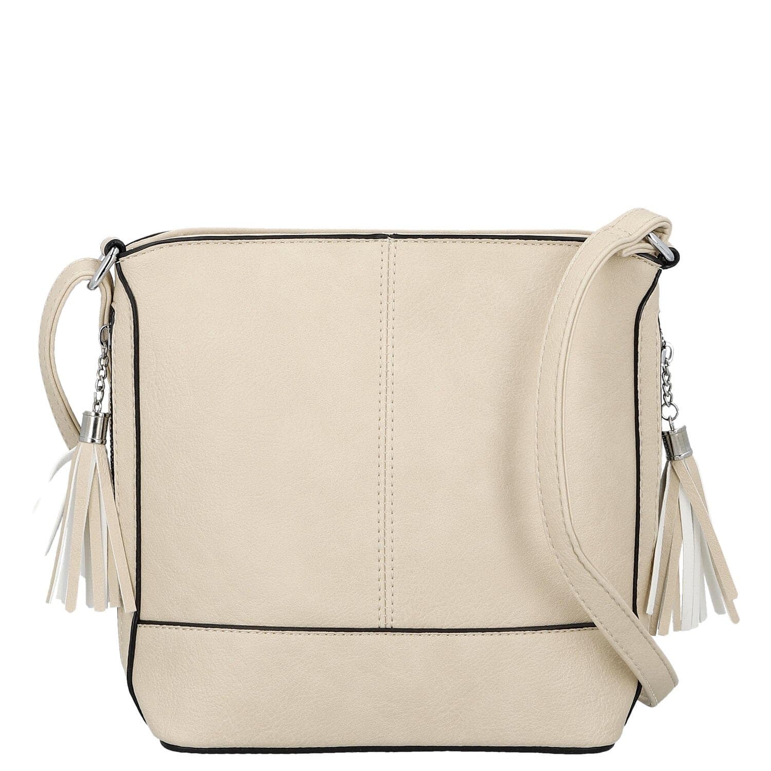 Crossbody kabelka Firenze Alevin, béžová