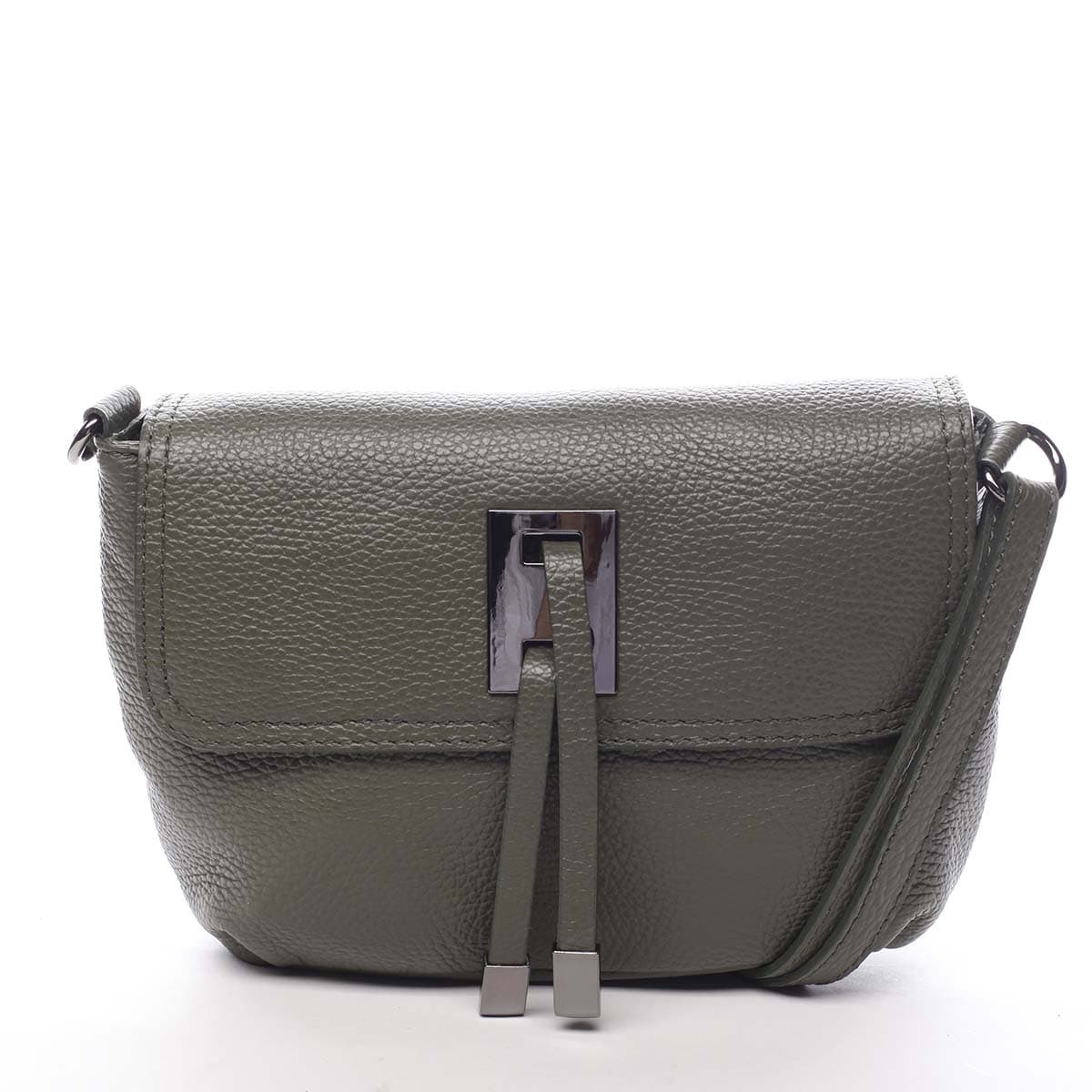 Kožená crossbody kabelka ItalY Porta, zelená
