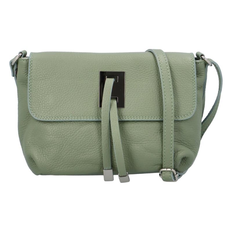 Kožená crossbody kabelka bledě ItalY Porta