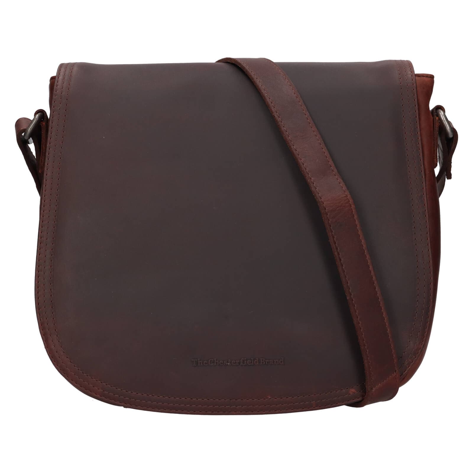 Kožená crossbody kabelka The Chesterfield Brand Martina, hnědá