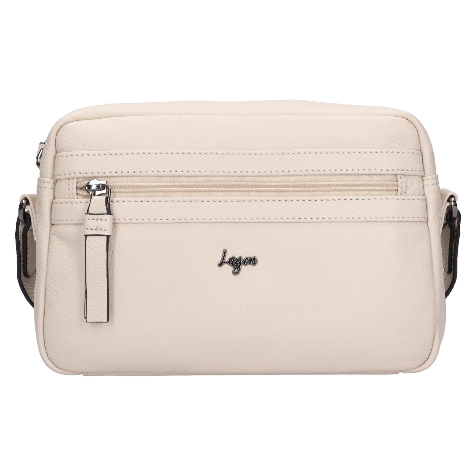 Crossbody kabelka Lagen Thea, krémová