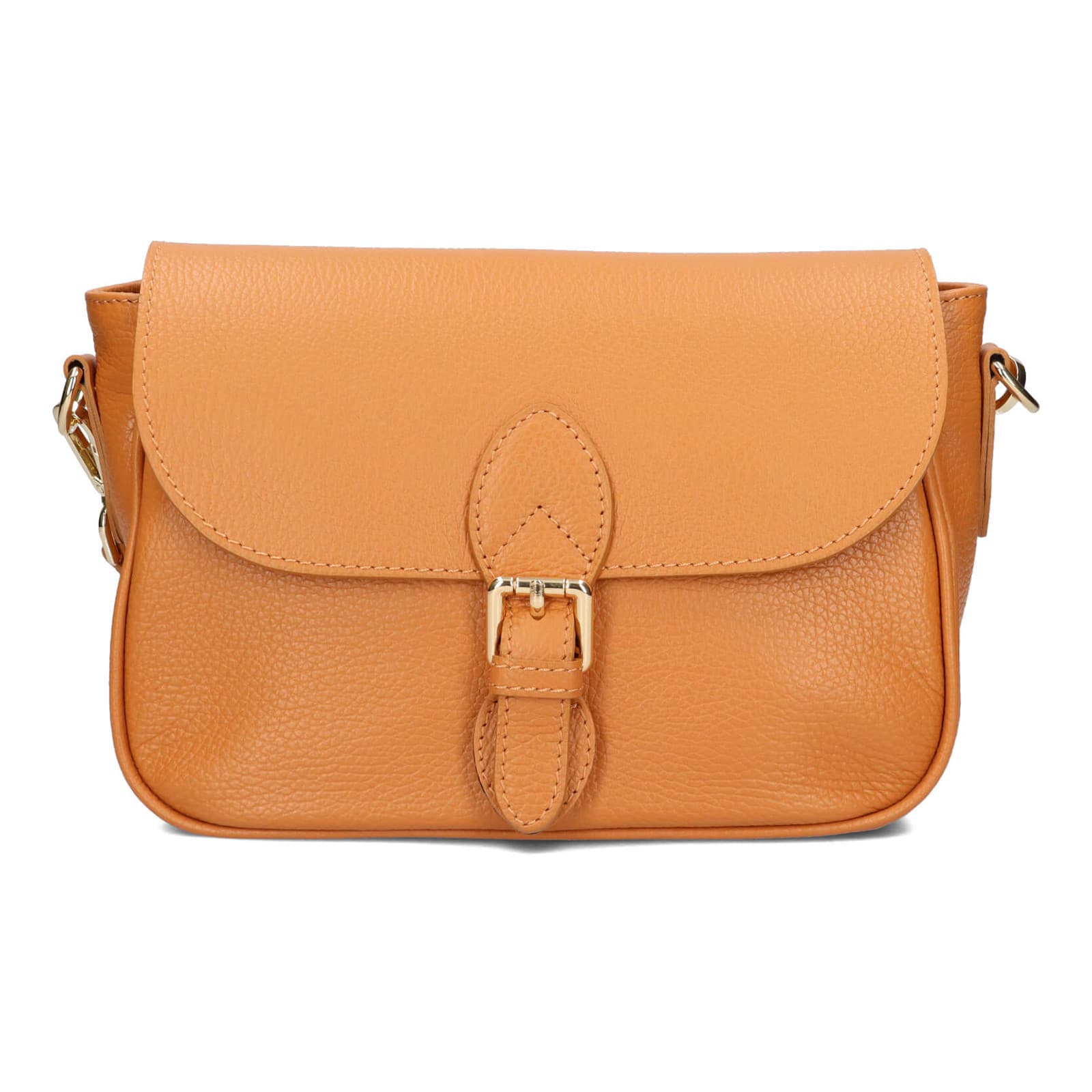 Kožená crossbody kabelka Italia Melanis, hnědá