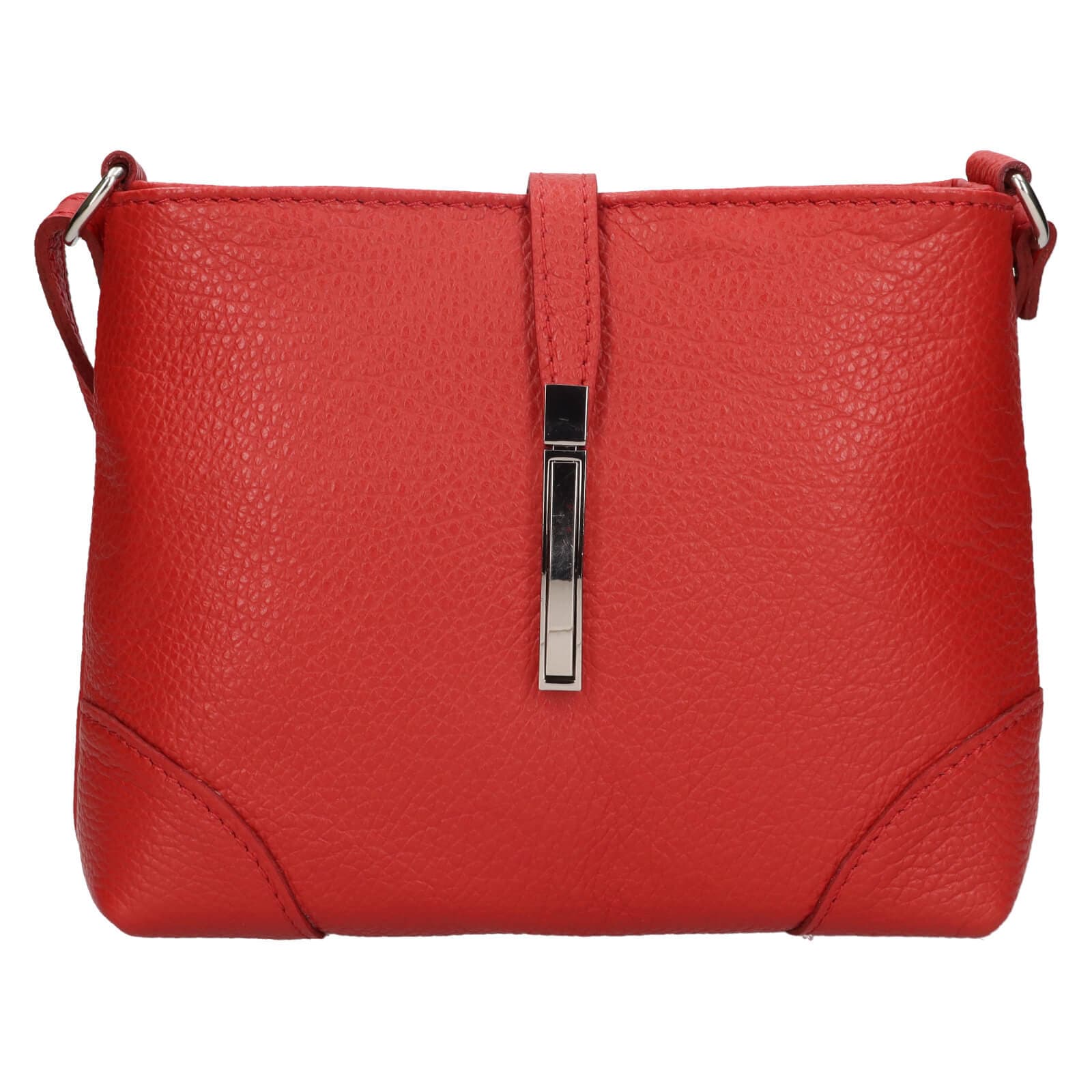 Kožená crossbody kabelka Italia Marlen, červená