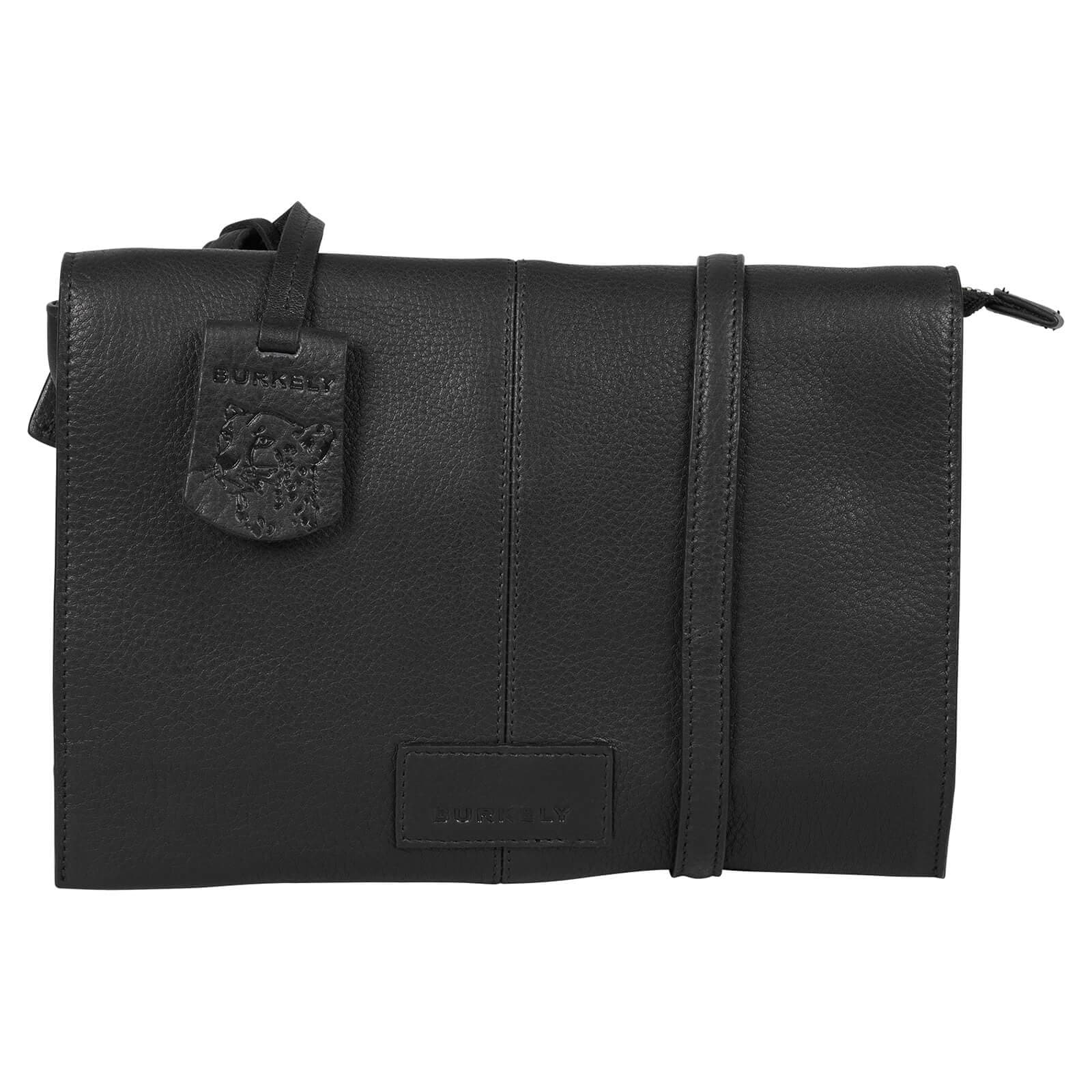 Crossbody kožená kabelka Burkely Neola, černá