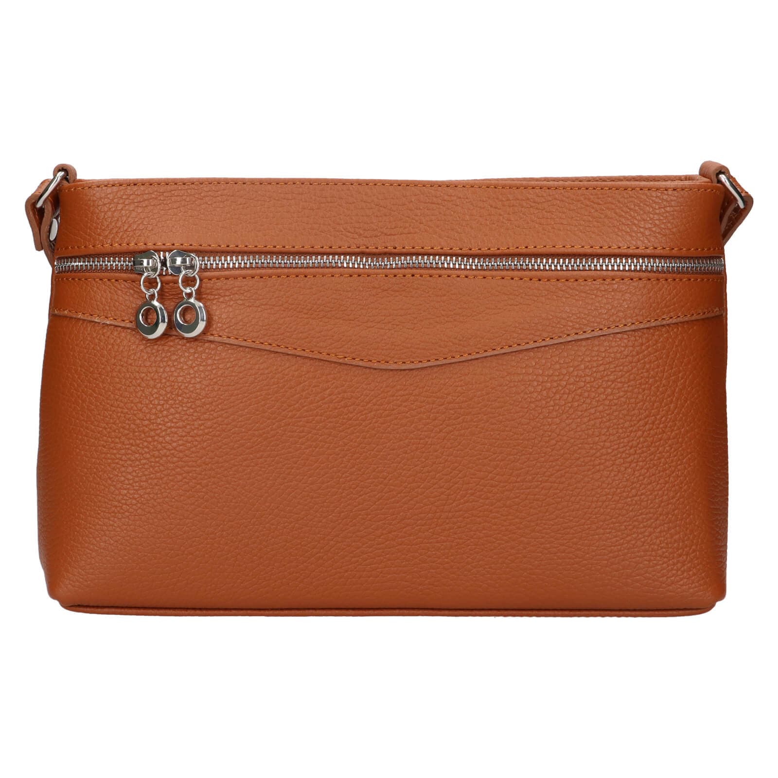 Kožená crossbody kabelka Italia Benea, hnědá