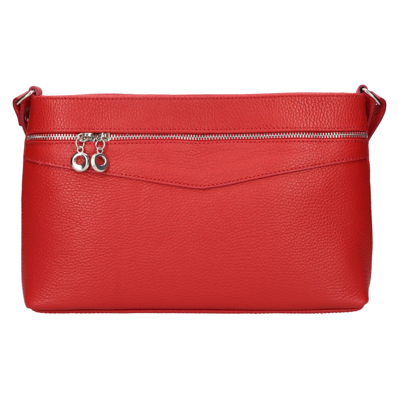 Kožená crossbody kabelka Italia Benea, červená